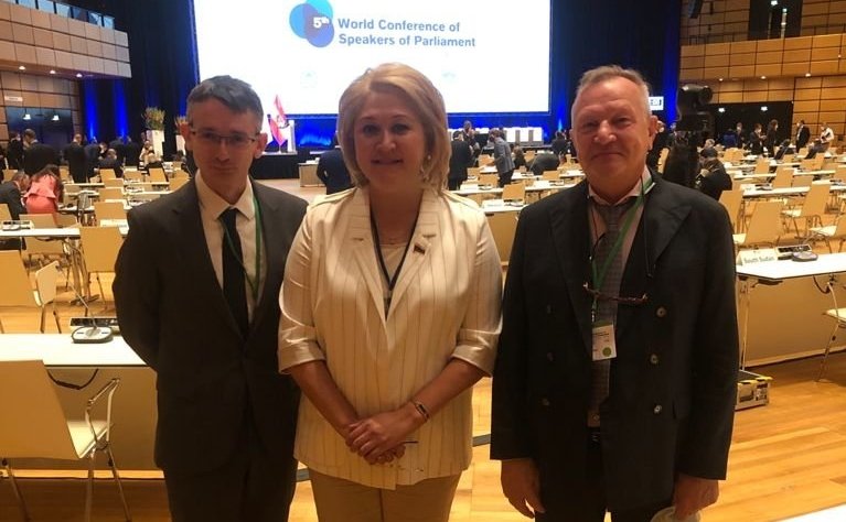 Лилия Гумерова выступила в ходе тематической панельной дискуссии «Парламенты и глобальное управление: незавершенная повестка дня», состоявшейся в рамках 5-й Всемирной конференции спикеров парламентов в Вене