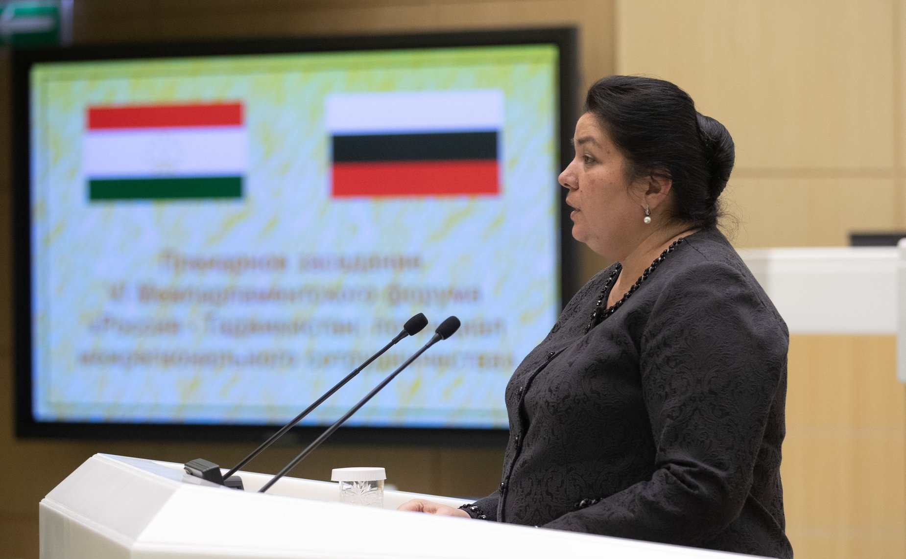 Пленарное заседание VI Межпарламентского форума Россия – Таджикистан