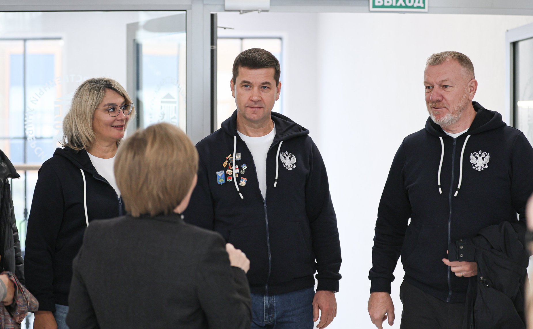 Сенаторы РФ посетили учебно-лабораторный корпус Псковского ГУ