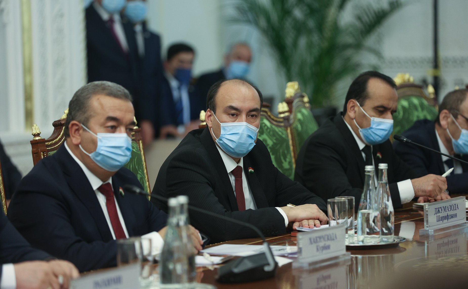 Встреча Председателя Совета Федерации Валентины Матвиенко с Председателем Маджлиси милли Маджлиси Оли Республики Таджикистан Рустами Эмомали