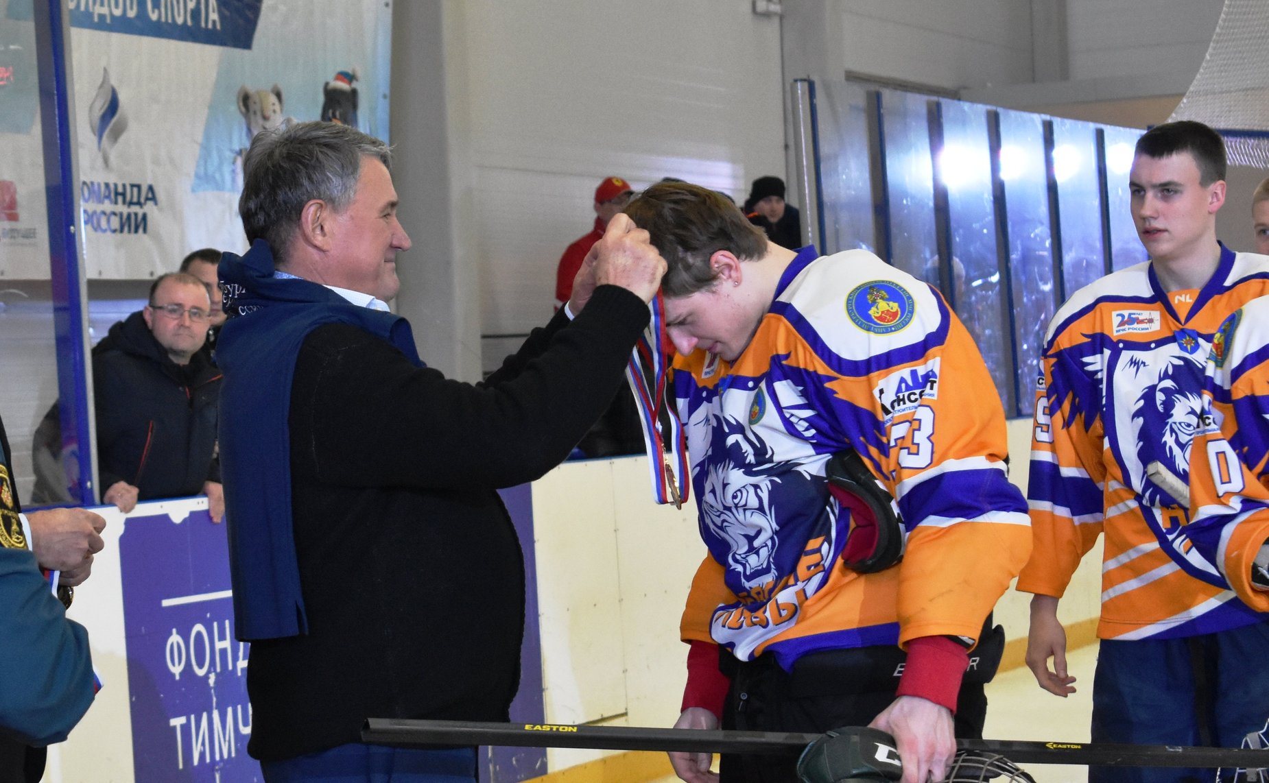 Торжественная церемония открытия здания кадетской школы в центре «Корабелы Прионежья» в Вытегорском районе Вологодской области