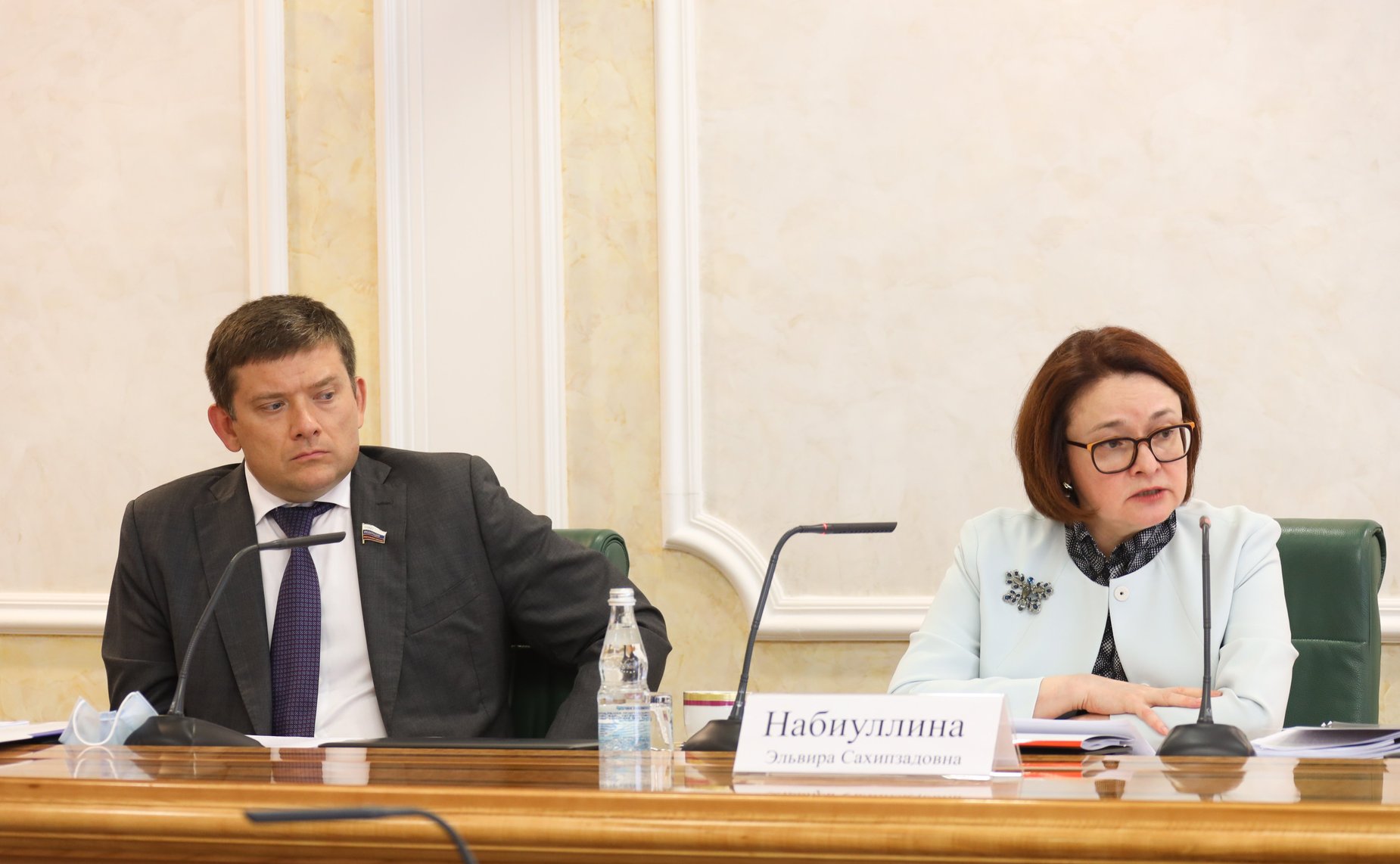 Николай Журавлев и Эльвира Набиуллина