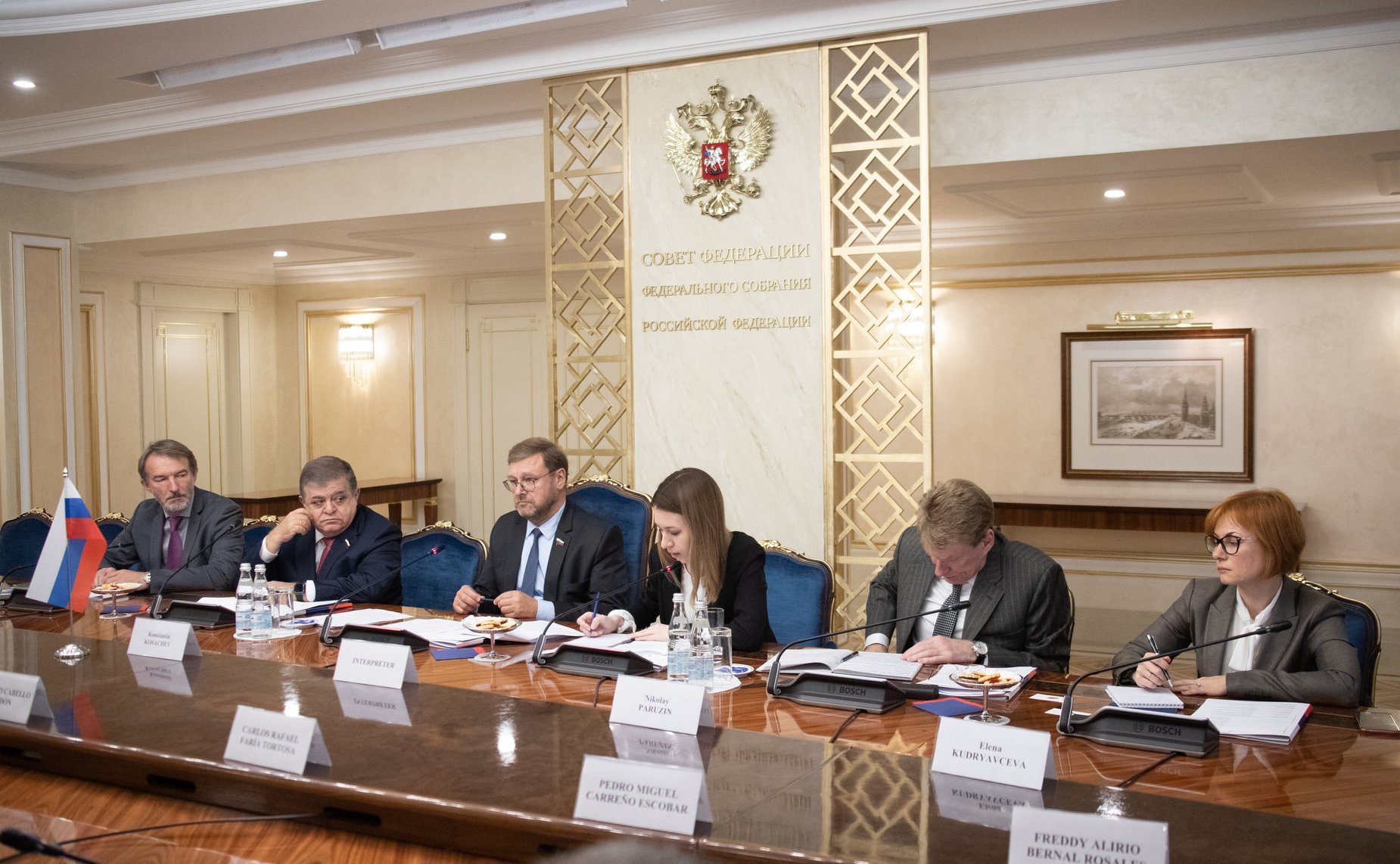 Встреча Константина Косачева с Председателем Национального учредительного собрания Боливарианской Республики Венесуэла Диосдадо Кабельо Рондоном