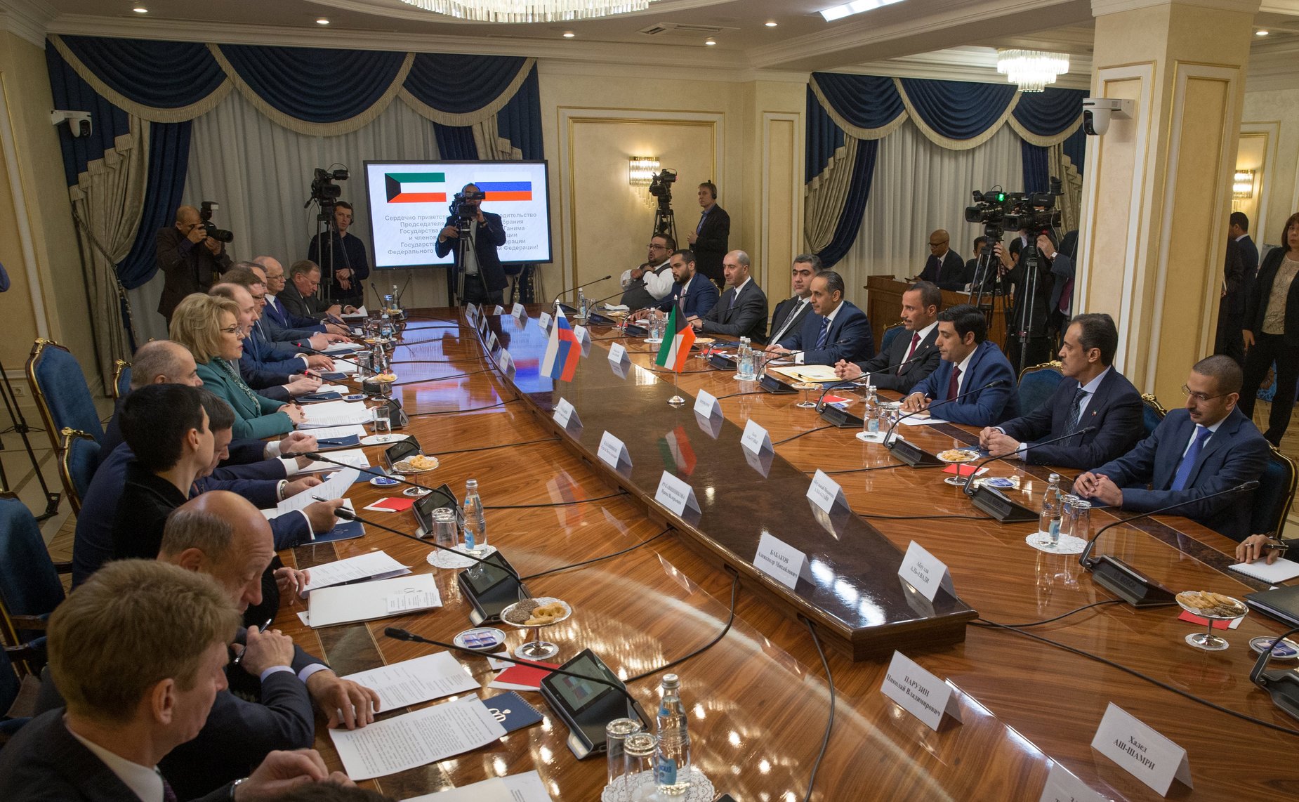 Встреча В. Матвиенко с Председателем Национального собрания Государства Кувейт Марзуком Аль-Ганимом