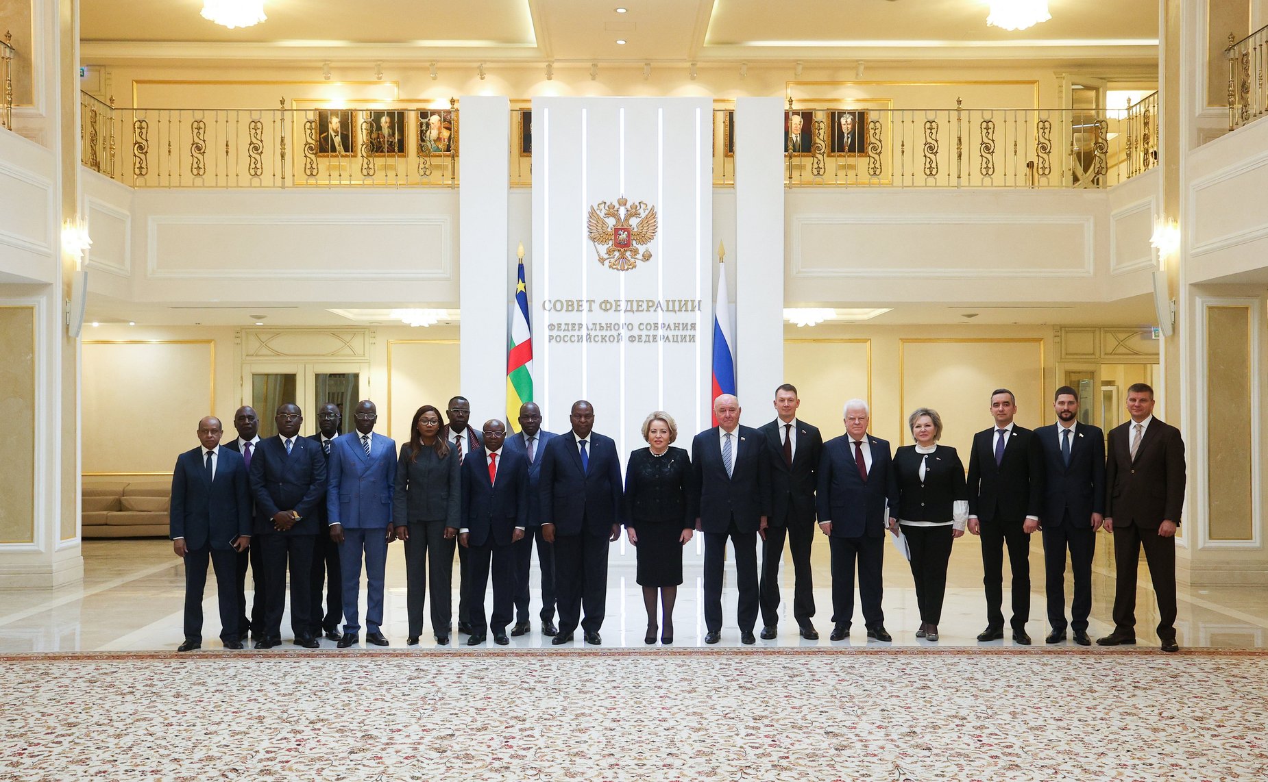 Встреча Председателя Совета Федерации Валентины Матвиенко с Президентом Центральноафриканской Республики