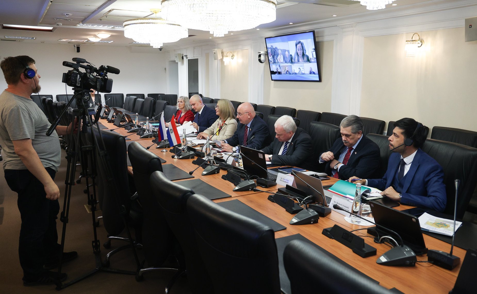 Встреча группы по сотрудничеству Совета Федерации с парламентами стран Латинской Америки и группы дружбы с Россией Палаты сенаторов Национального конгресса Республики Парагвай