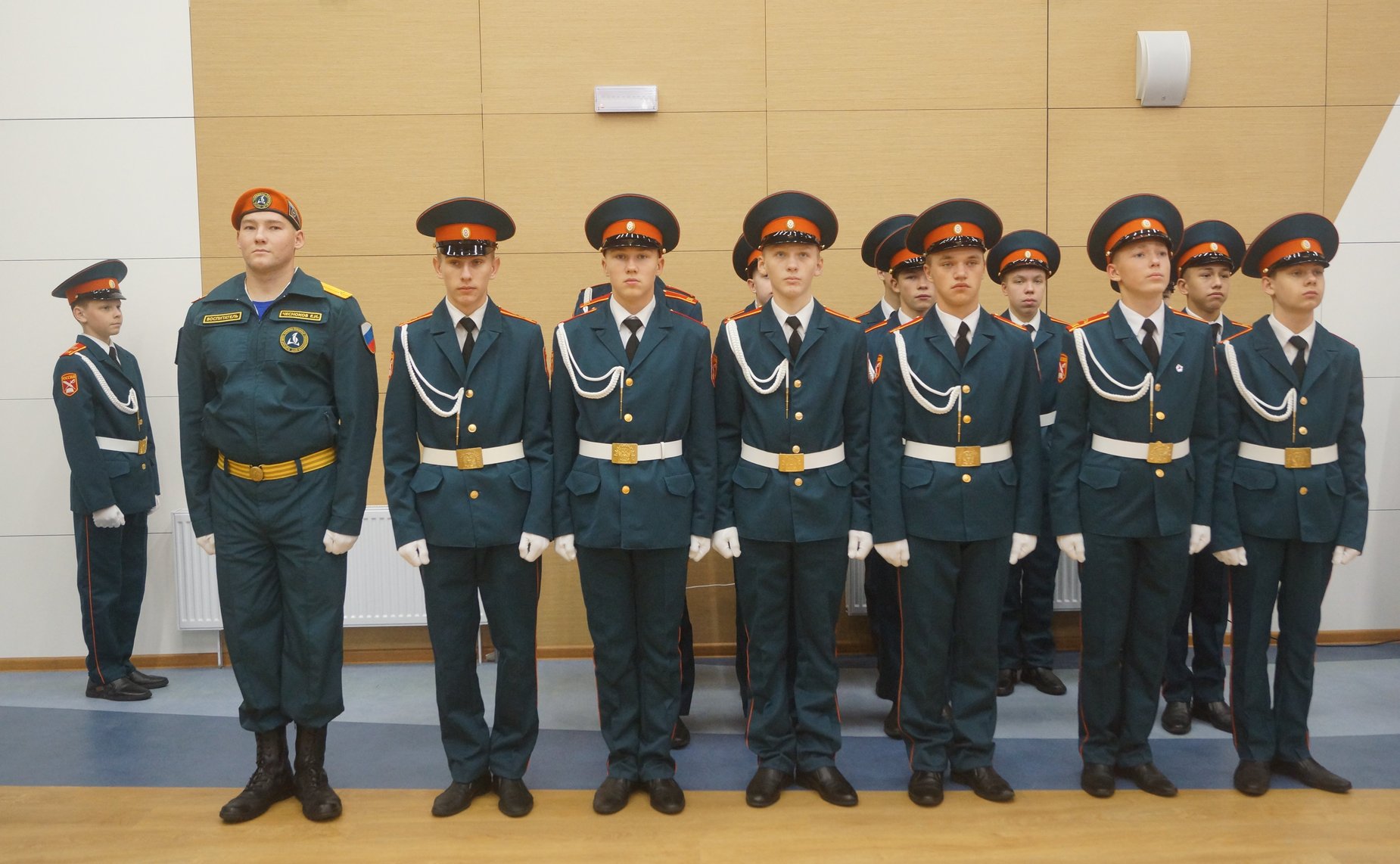 Церемония посвящения в кадеты прошла в образовательном центре — кадетской школе «Корабелы Прионежья»