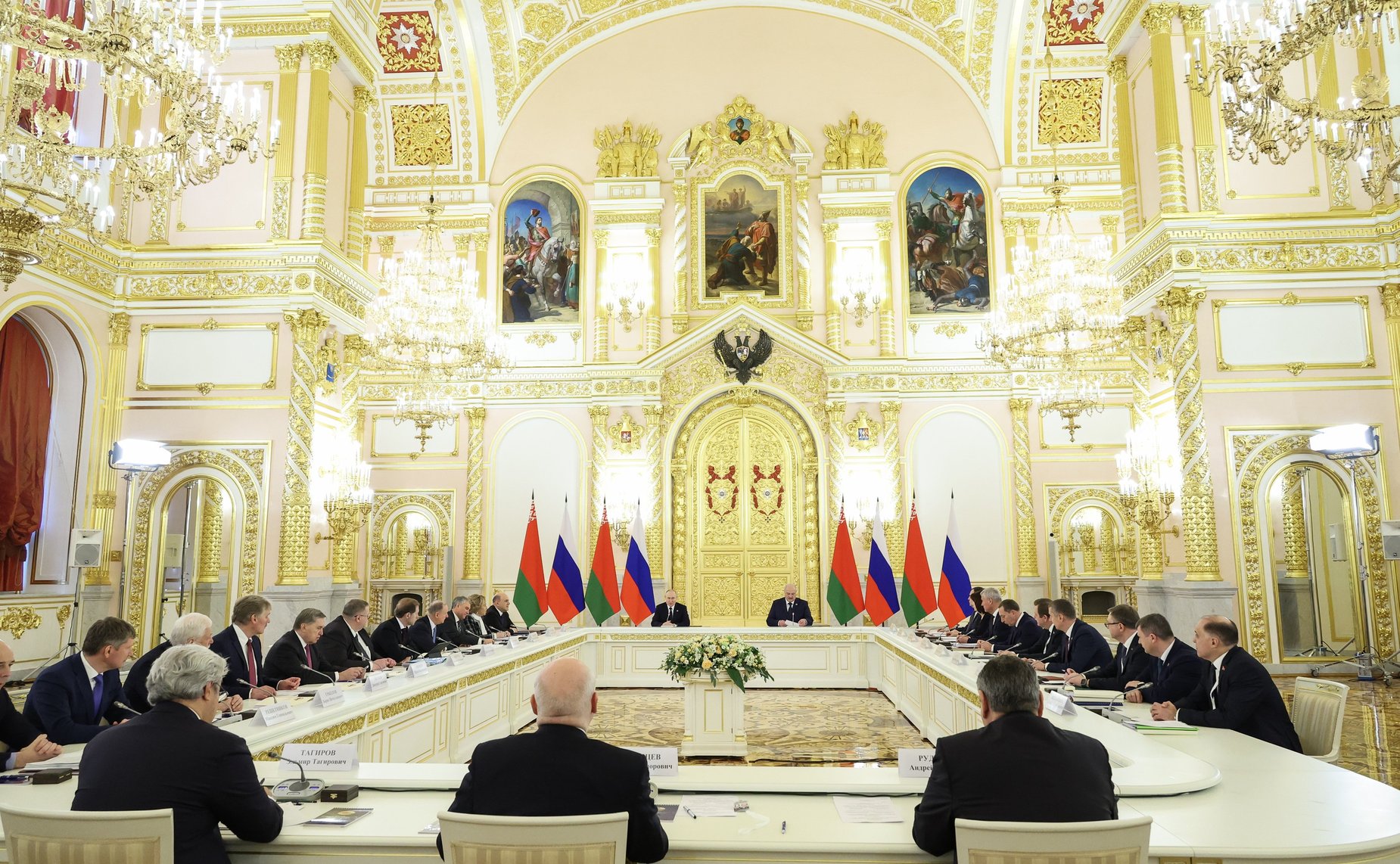 Председатель СФ Валентина Матвиенко приняла участие в заседании Высшего Государственного Совета Союзного государства