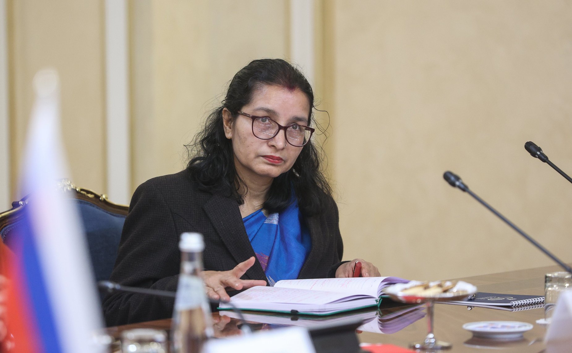Председатель Совета Федерации Валентина Матвиенко провела встречу с Председателем Национального Собрания Федерального Парламента Непала Ганешом Прасадом Тимилсиной