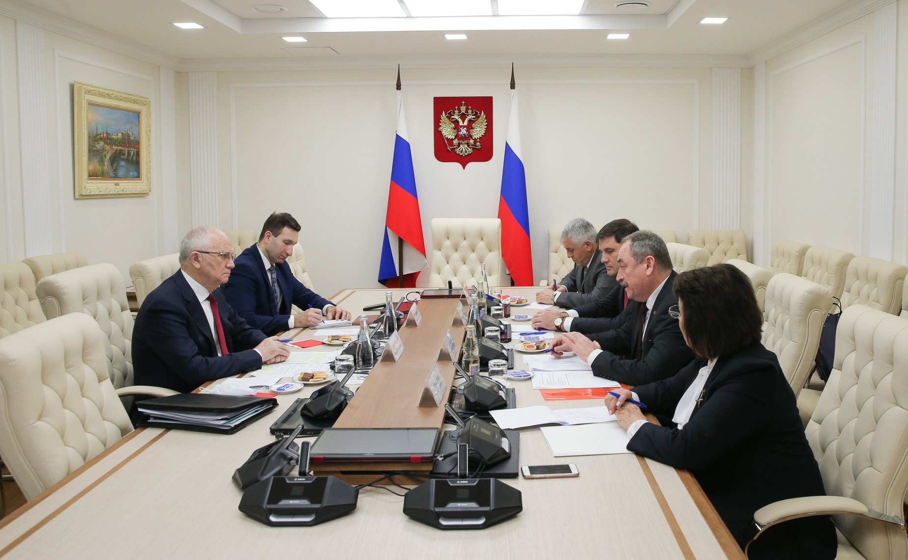 Встреча заместителя председателя Комитета СФ по международным делам Фарита Мухаметшина с Председателем Верховного Совета Приднестровской Молдавской Республики