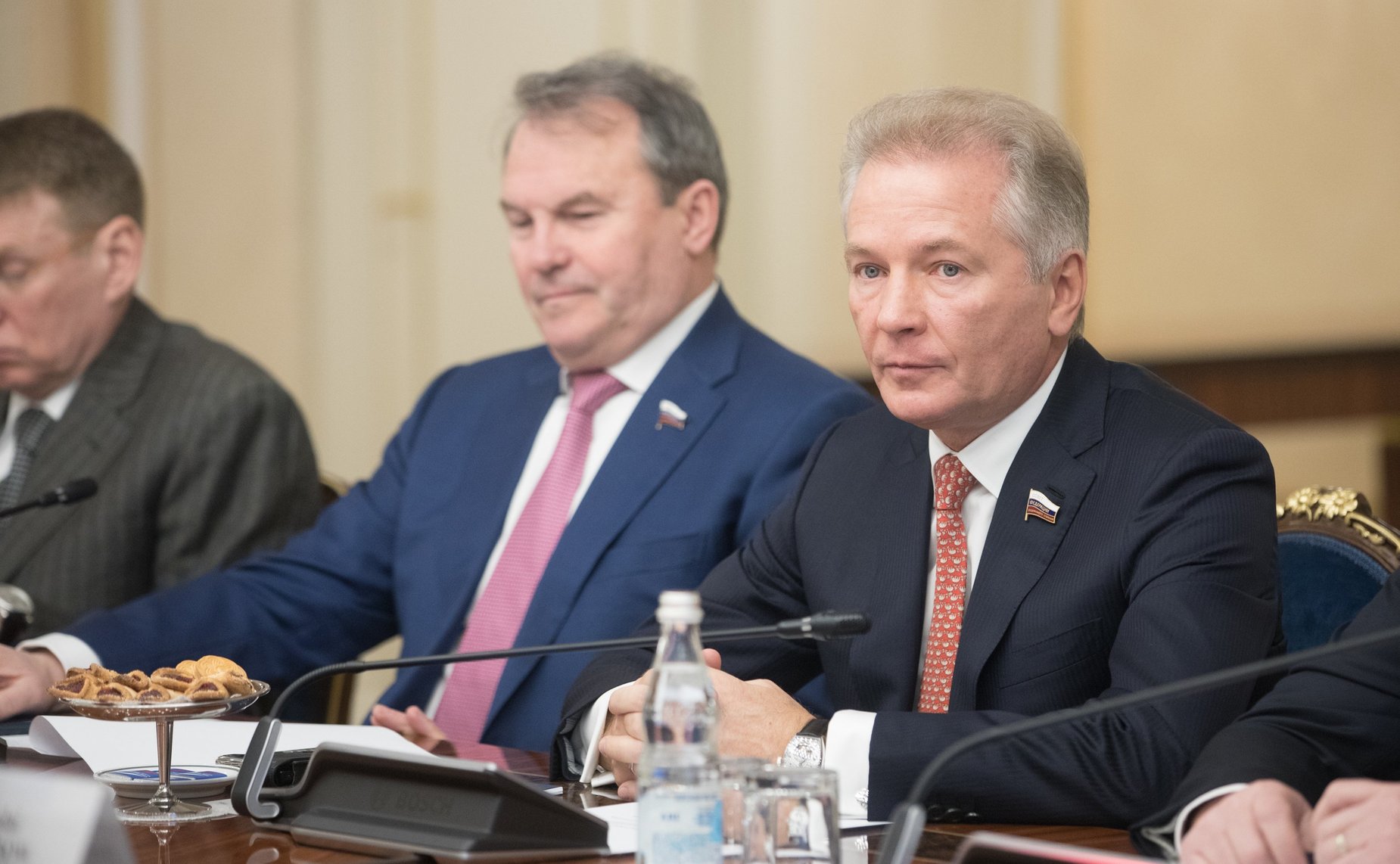 Встреча первого заместителя Председателя СФ Николая Федорова с премьер-министром федеральной земли Бранденбург (Федеративная Республики Германия) Дитмаром Войдке