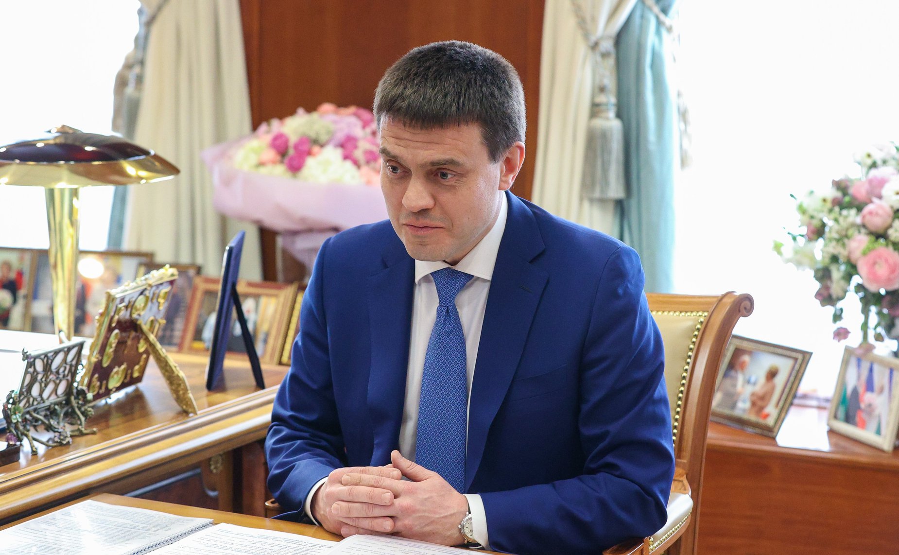 Встреча Председателя Совета Федерации Валентины Матвиенко с губернатором Красноярского края Михаилом Котюковым