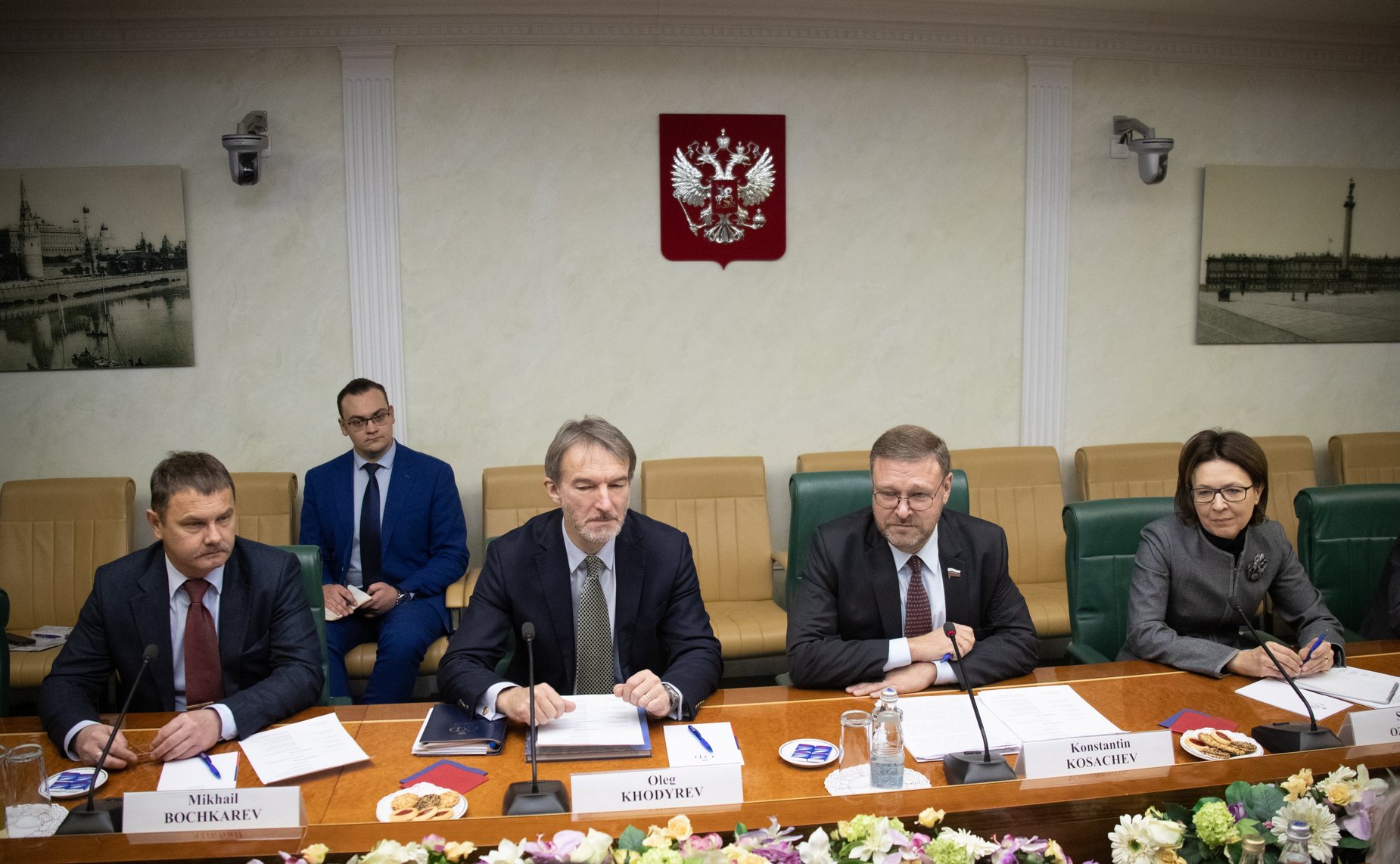 Встреча Константина Косачева с Чрезвычайным и Полномочным Послом Королевства Норвегия в Российской Федерации Руне Ресаландом