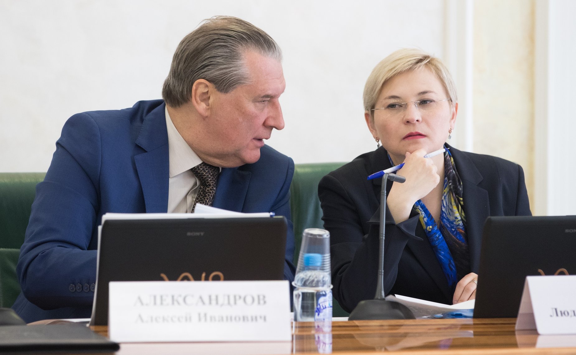 А. Александров и Л. Бокова