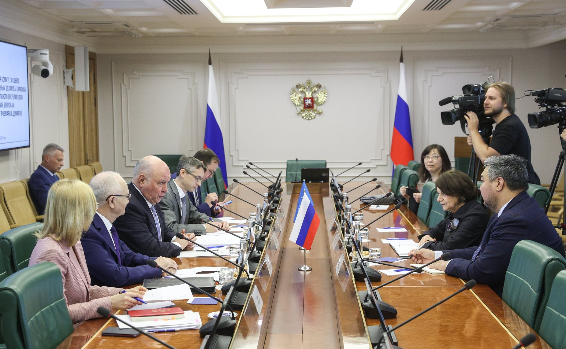 Встреча председателя Комитета СФ по международным делам Григория Карасина с заместителем Генерального секретаря ООН по политическим вопросам и миростроительству