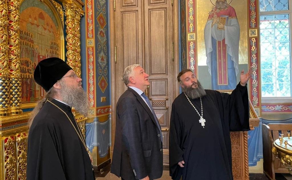 Михаил Белоусов встретился с представителями Тамбовской митрополии Русской Православной Церкви в здании Тамбовской духовной семинарии