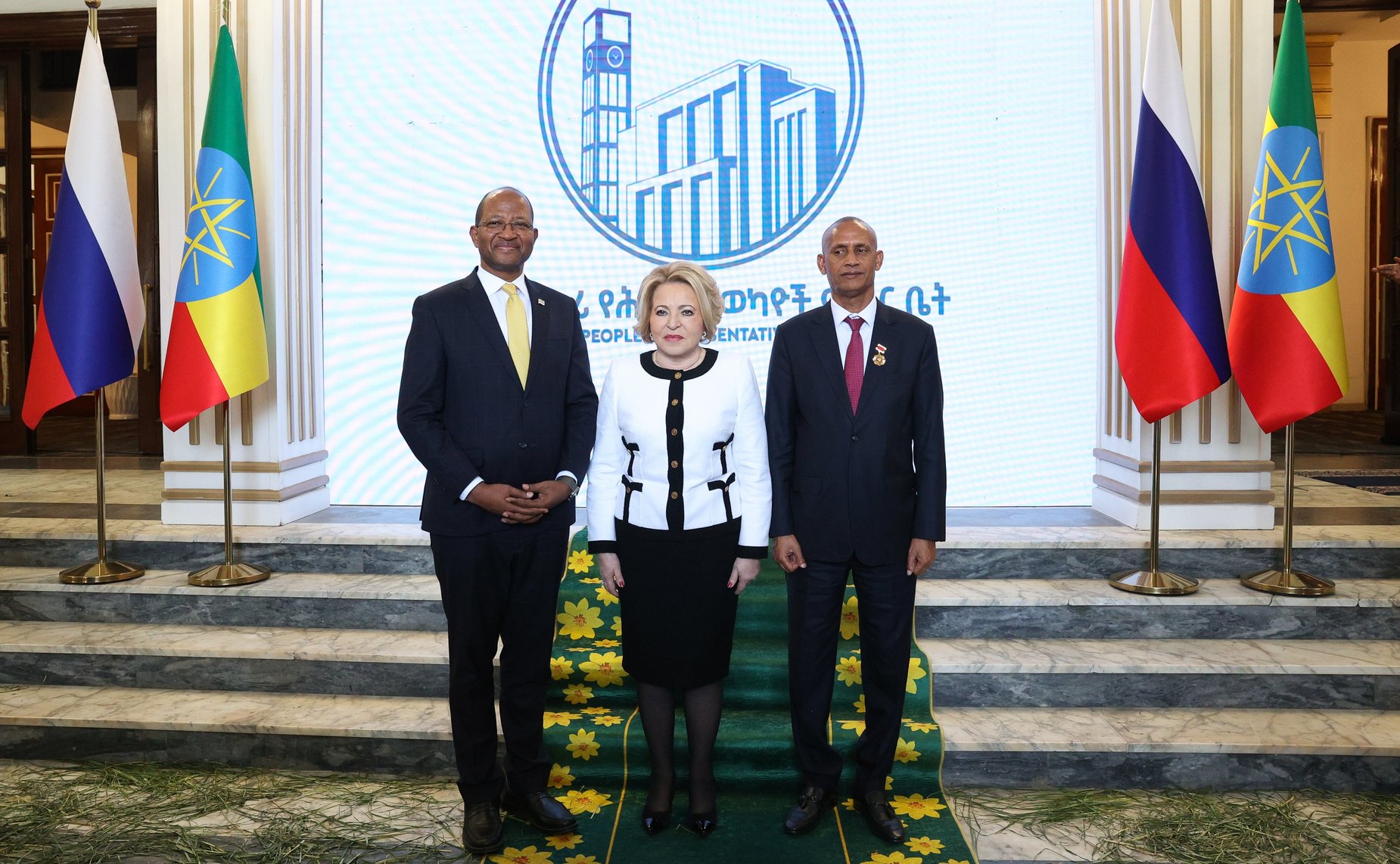 Валентина Матвиенко провела встречи с председателями обеих палат эфиопского парламента – Агеньеху Тешагером и Тагессе Чаффо