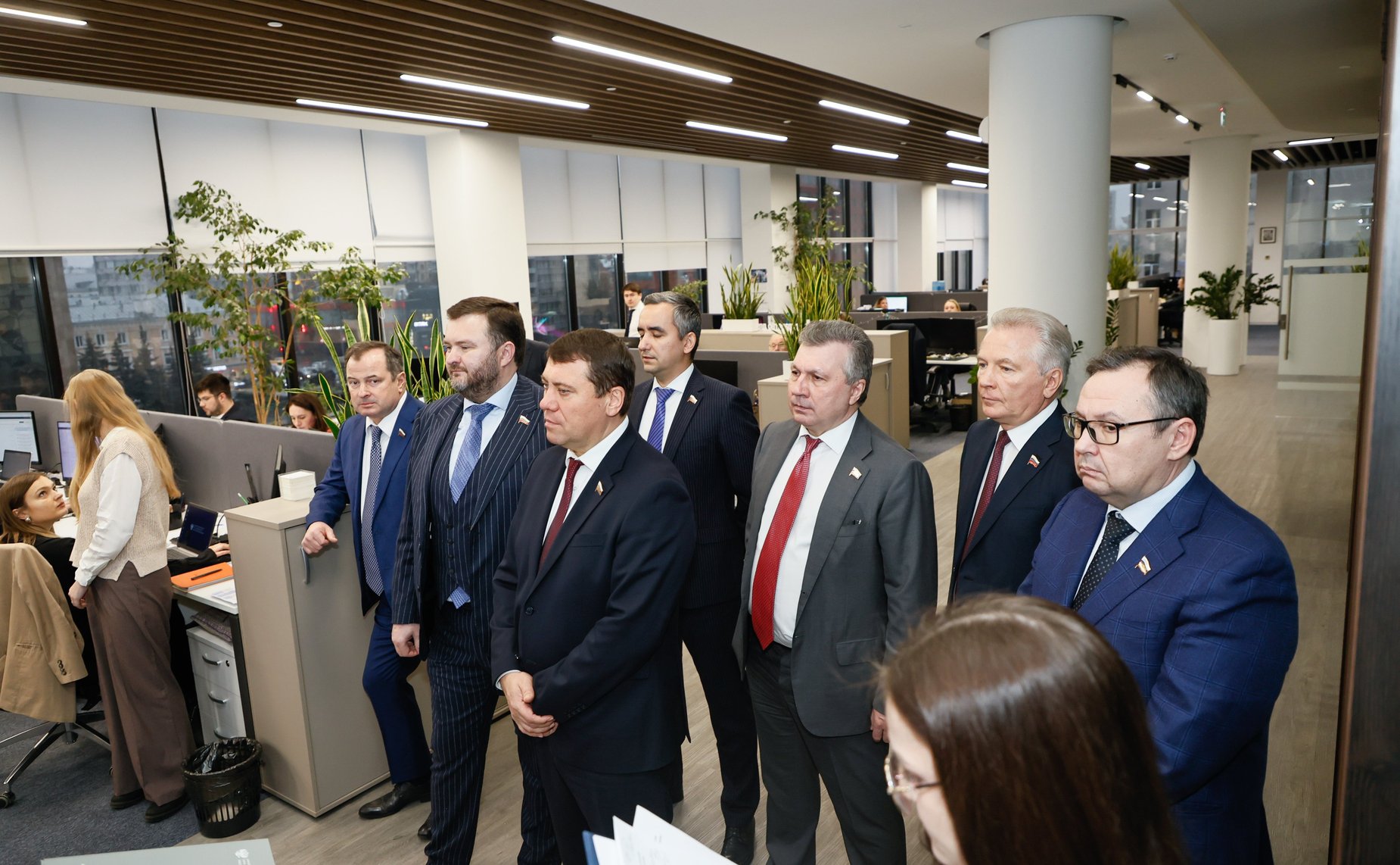 Сенаторы посетили Аналитический центр при Правительстве РФ