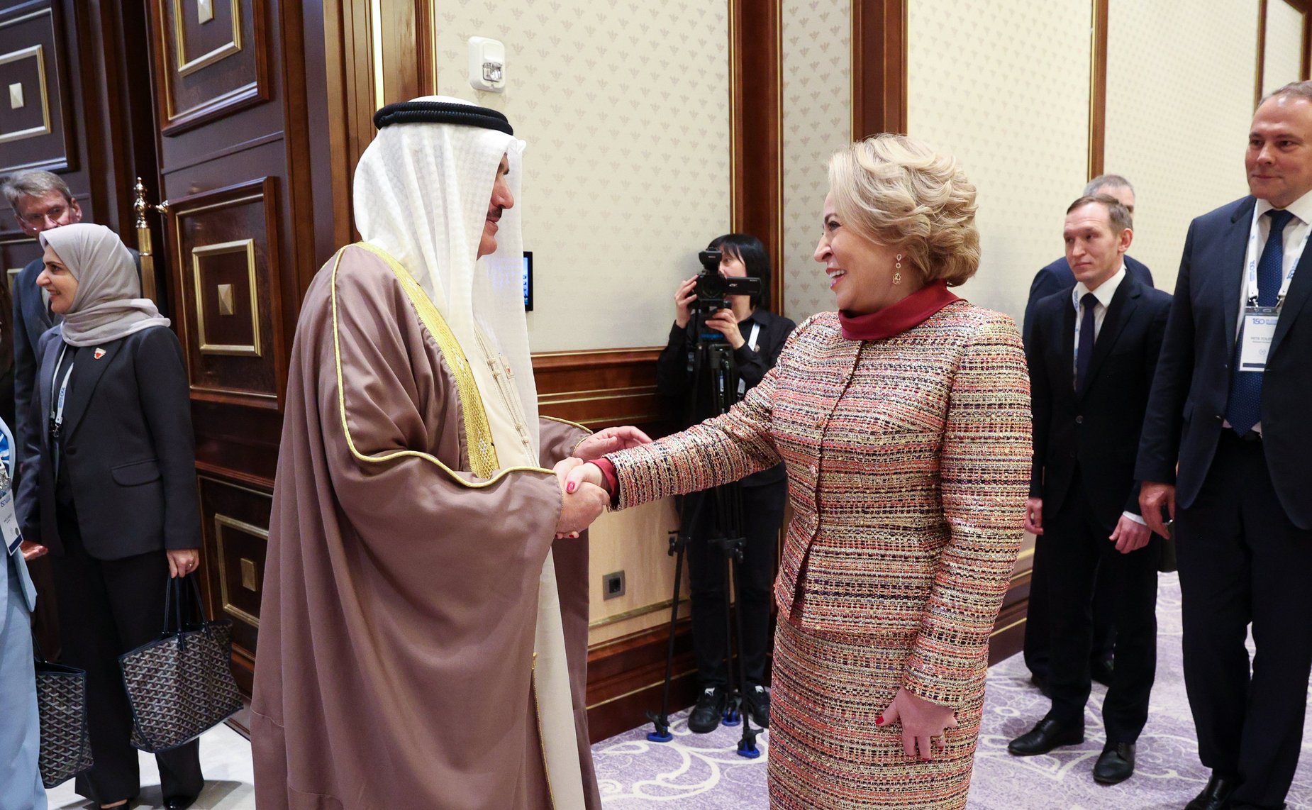 Председатель Совета Федерации Валентина Матвиенко провела встречу с Председателем Палаты депутатов Национального собрания Королевства Бахрейн Ахмедом Аль-Мусаллимом