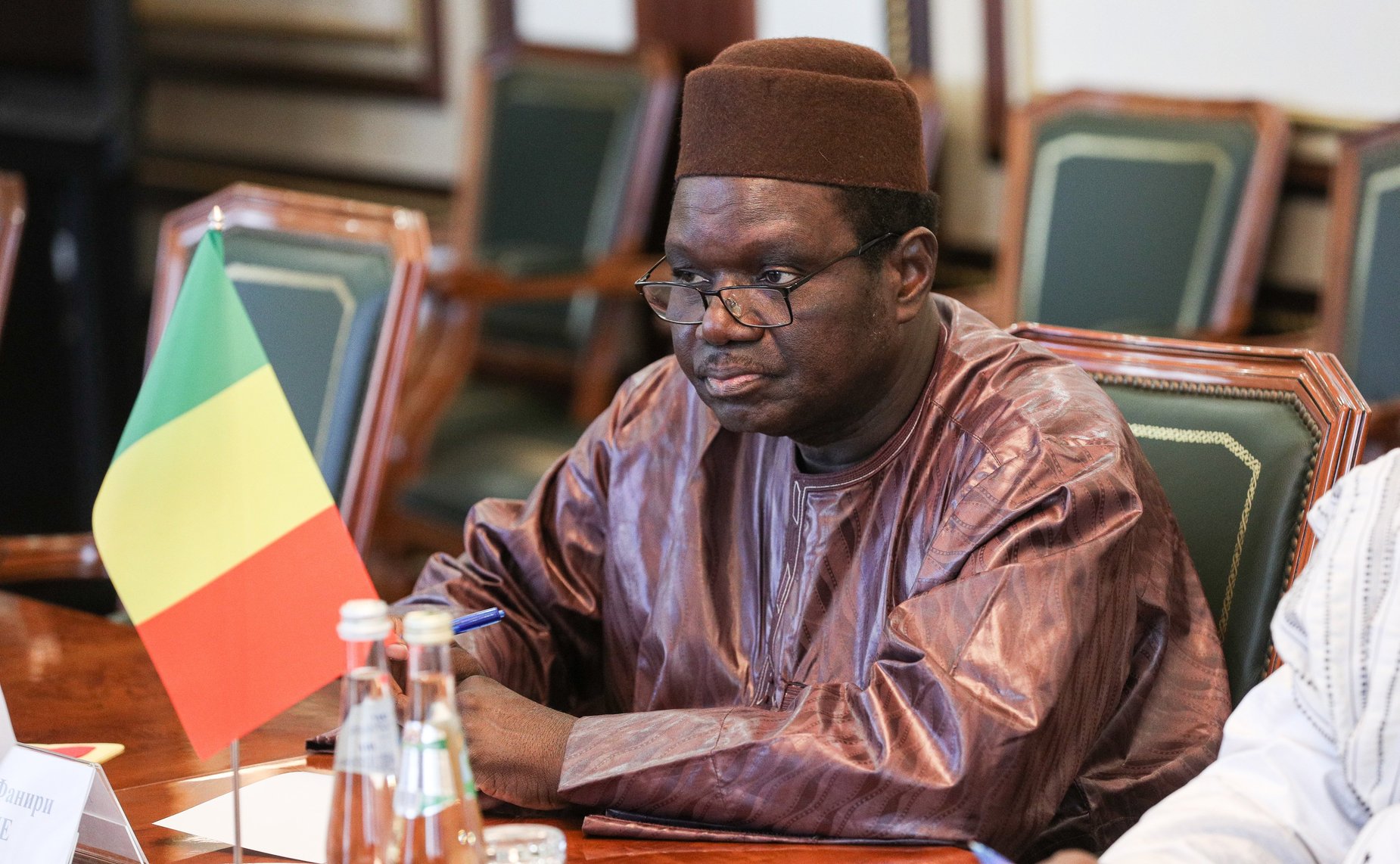 Встреча председателя Комитета СФ по международным делам Григория Карасина с Чрезвычайным и Полномочным Послом Республики Мали в РФ Х. Самаке