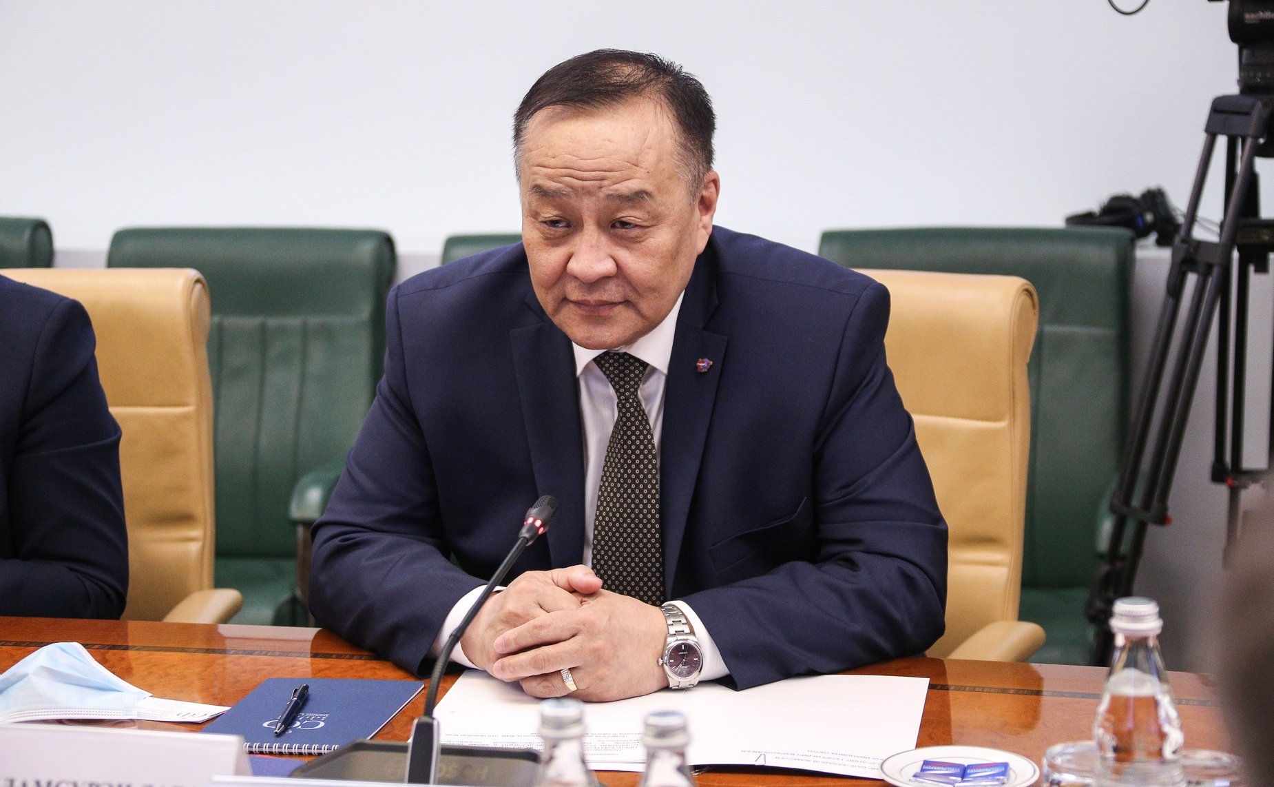 Встреча Константина Косачева с Чрезвычайным и Полномочным Послом Монголии в Российской Федерации Дуламсурэном Даваа