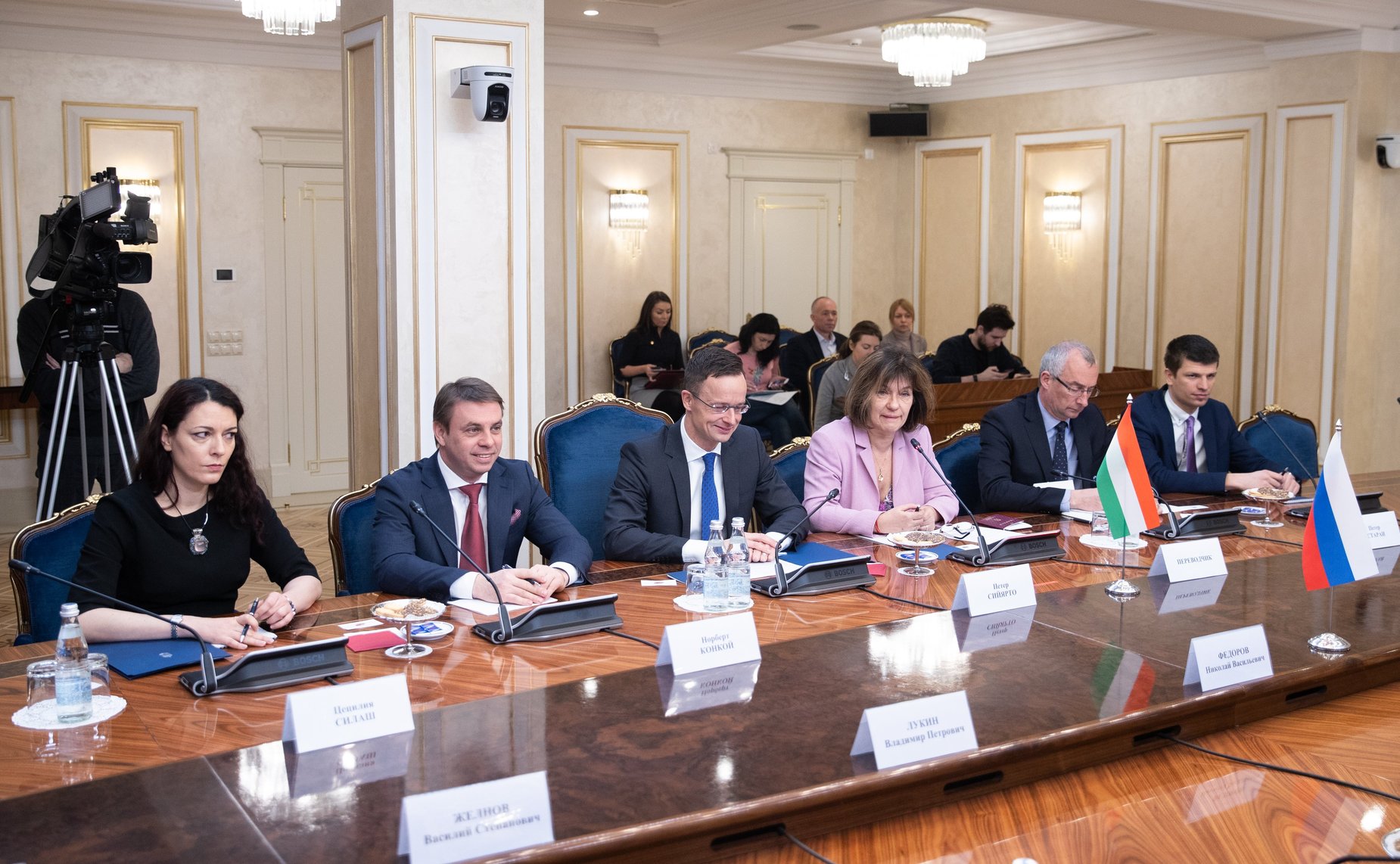 Встреча Николая Федорова с Министром внешнеэкономических связей и иностранных дел Венгрии Петером Сийярто