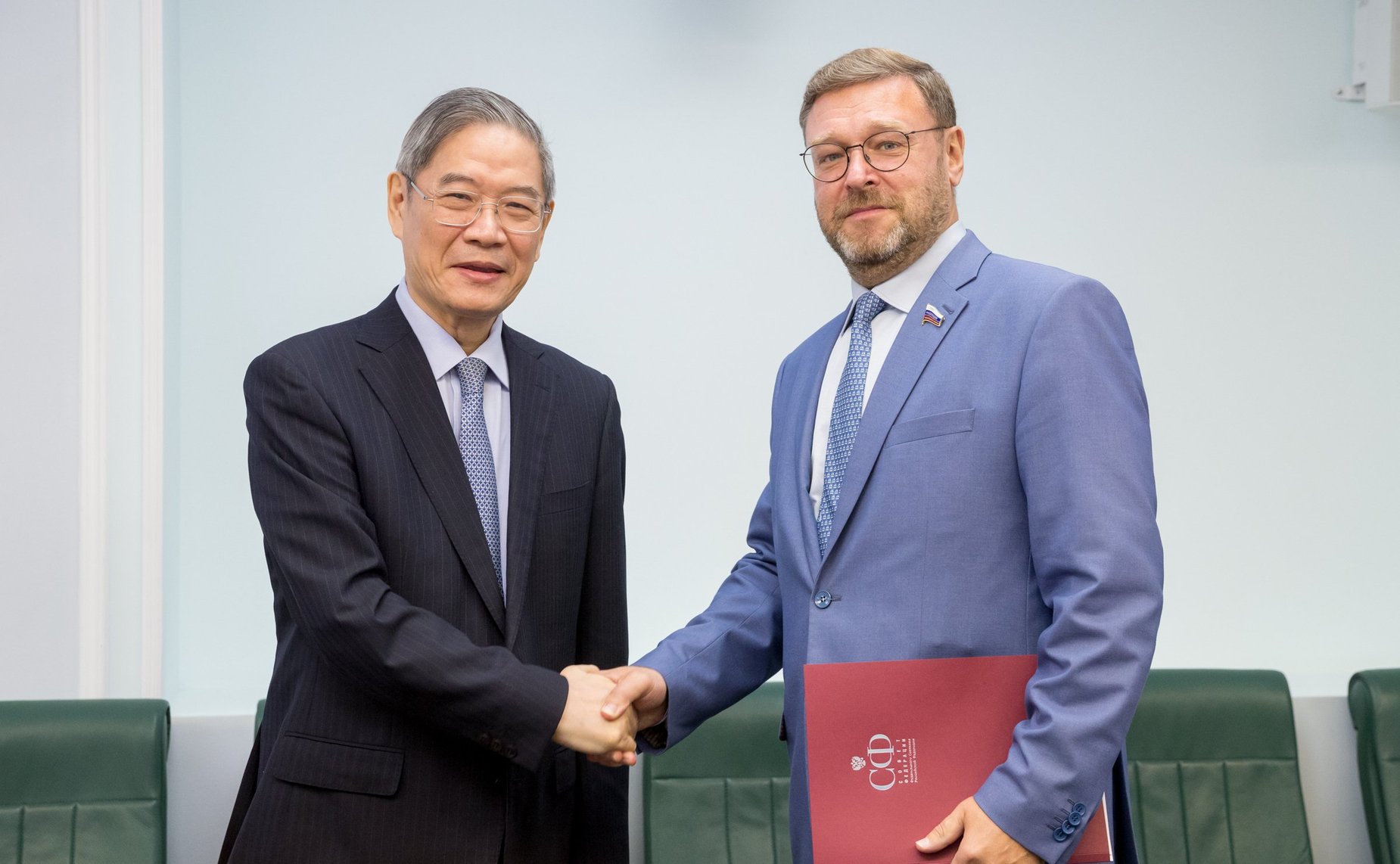 Встреча Константина Косачева с заместителем председателя Комитета по международным делам Всекитайского собрания народных представителей Чжан Чжицзюнь