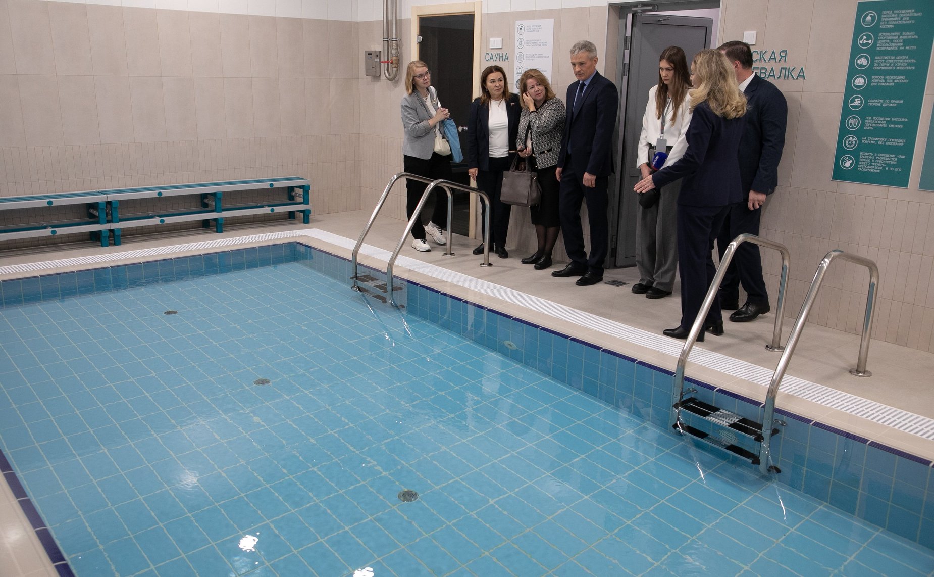 Сенаторы посетили Центр физкультурной и спортивной работы «Олимпия» Тюменского муниципального района