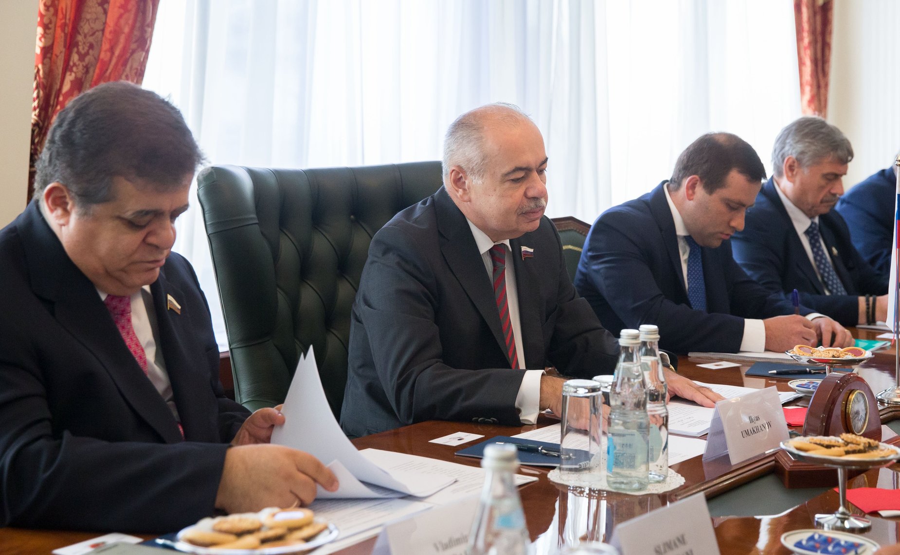 Встреча И. Умаханова с Председателем Палаты представителей Парламента Королевства Марокко Хабибом Аль-Малики