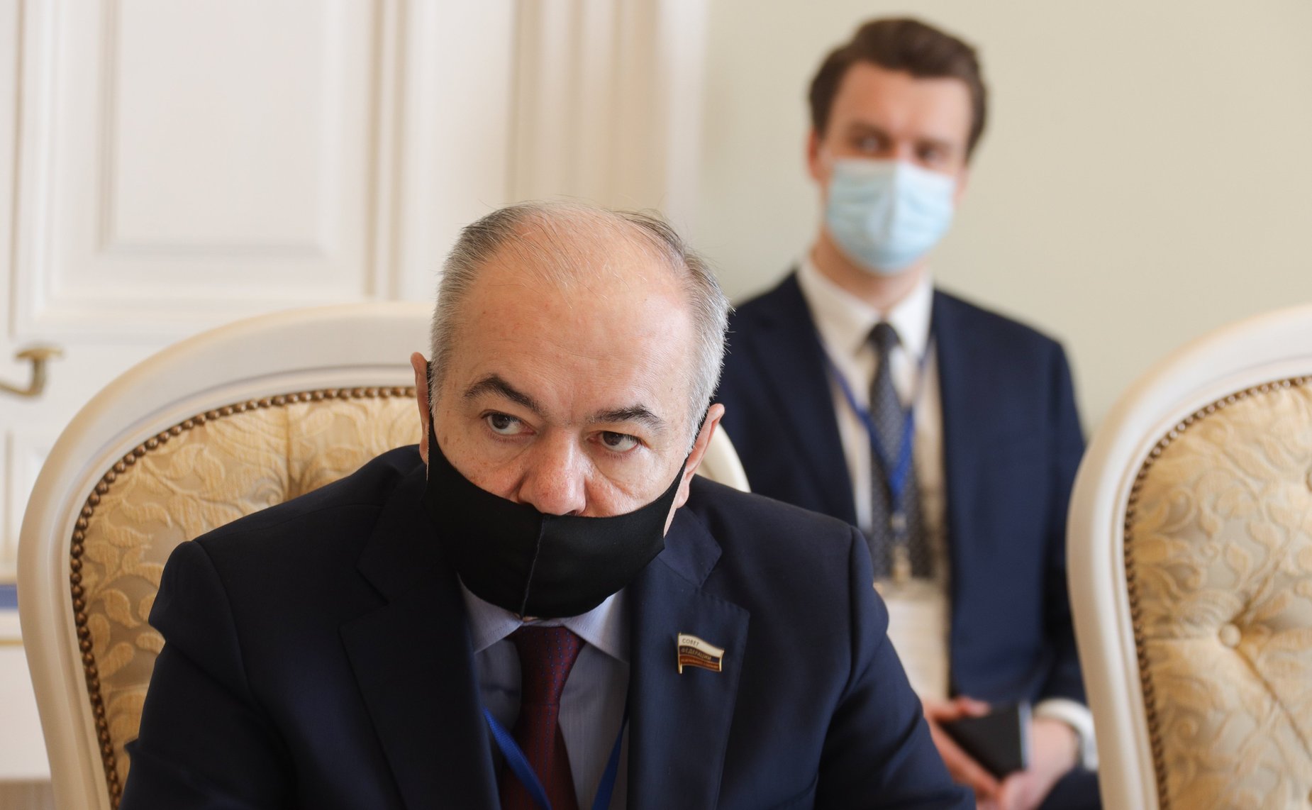 Встреча Председателя Совета МПА СНГ, Председателя СФ Валентины Матвиенко с Председателем Жогорку Кенеша Кыргызской Республики Талантом Турдумаматовичем Мамытовым