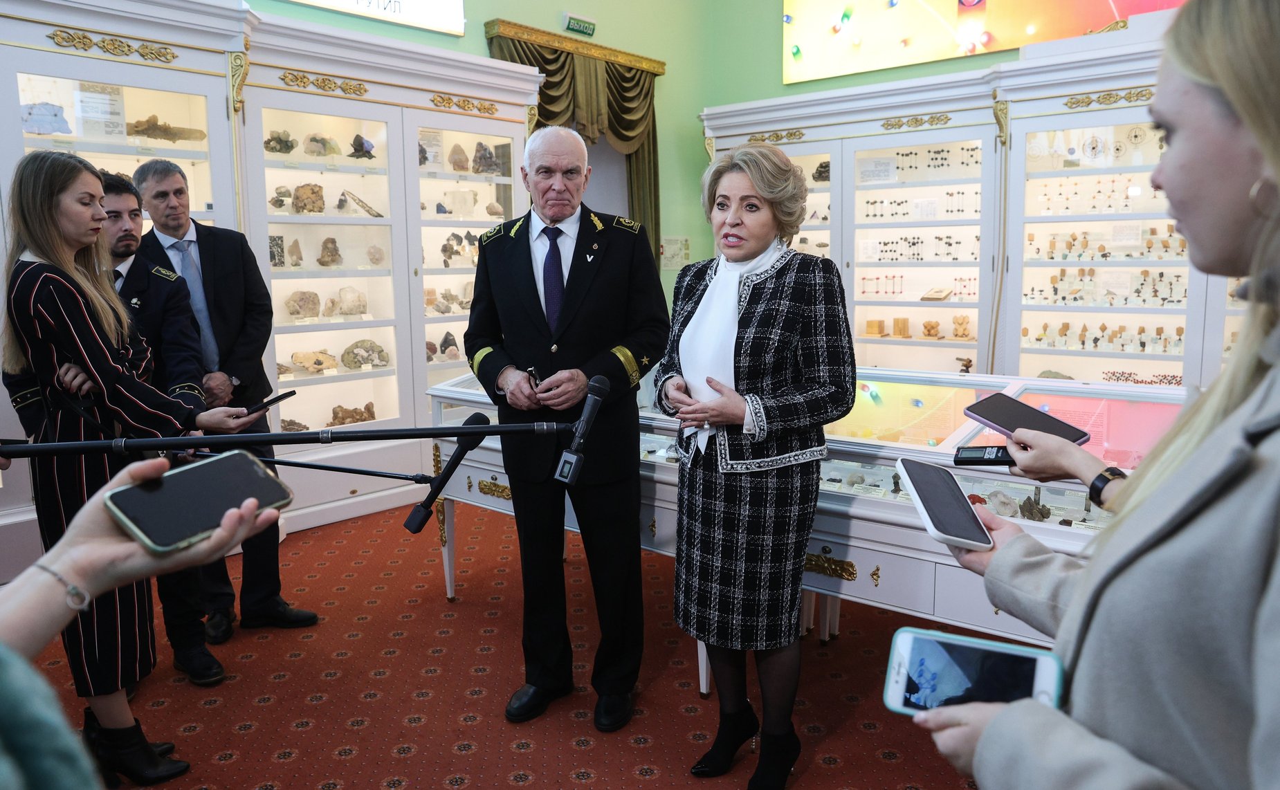 Пресс-подход по итогам заседания Учёного Совета Санкт-Петербургского горного университета императрицы Екатерины II, посвященного 250-летию учебного заведения