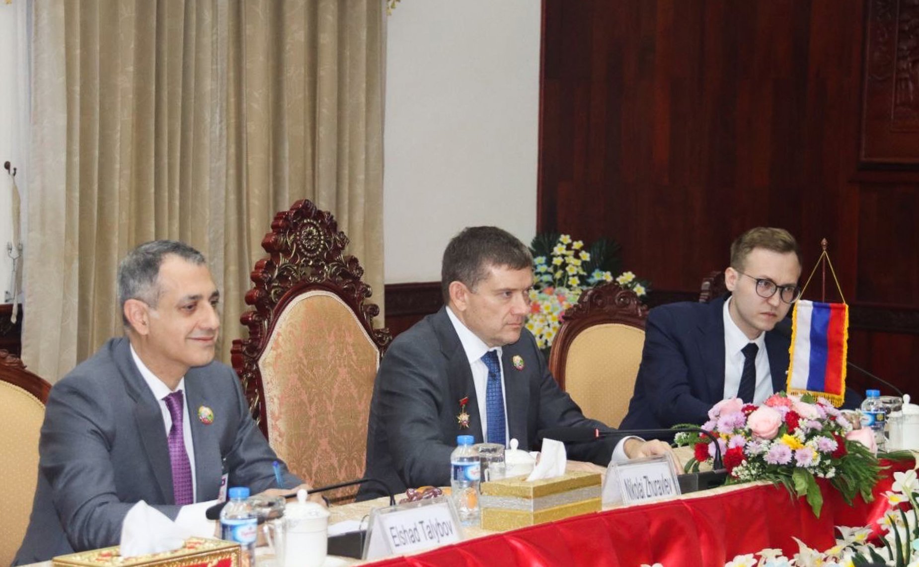 Встреча Николая Журавлева с Председателем Лаосского фронта национального строительства Синлавонгом Кхутпхайтхуном