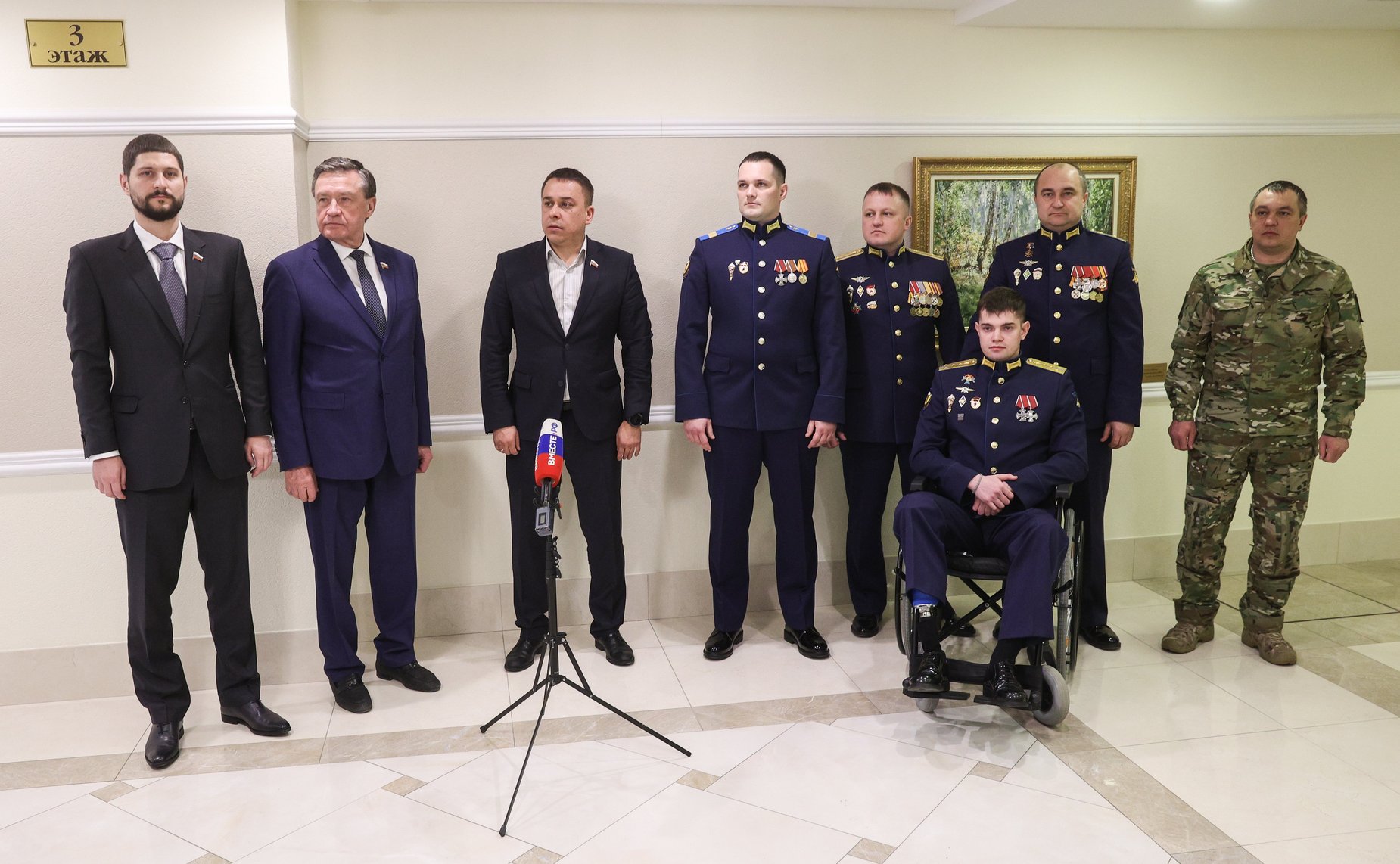 Открытие в Совете Федерации фотовыставки «Гостомельский Десант»