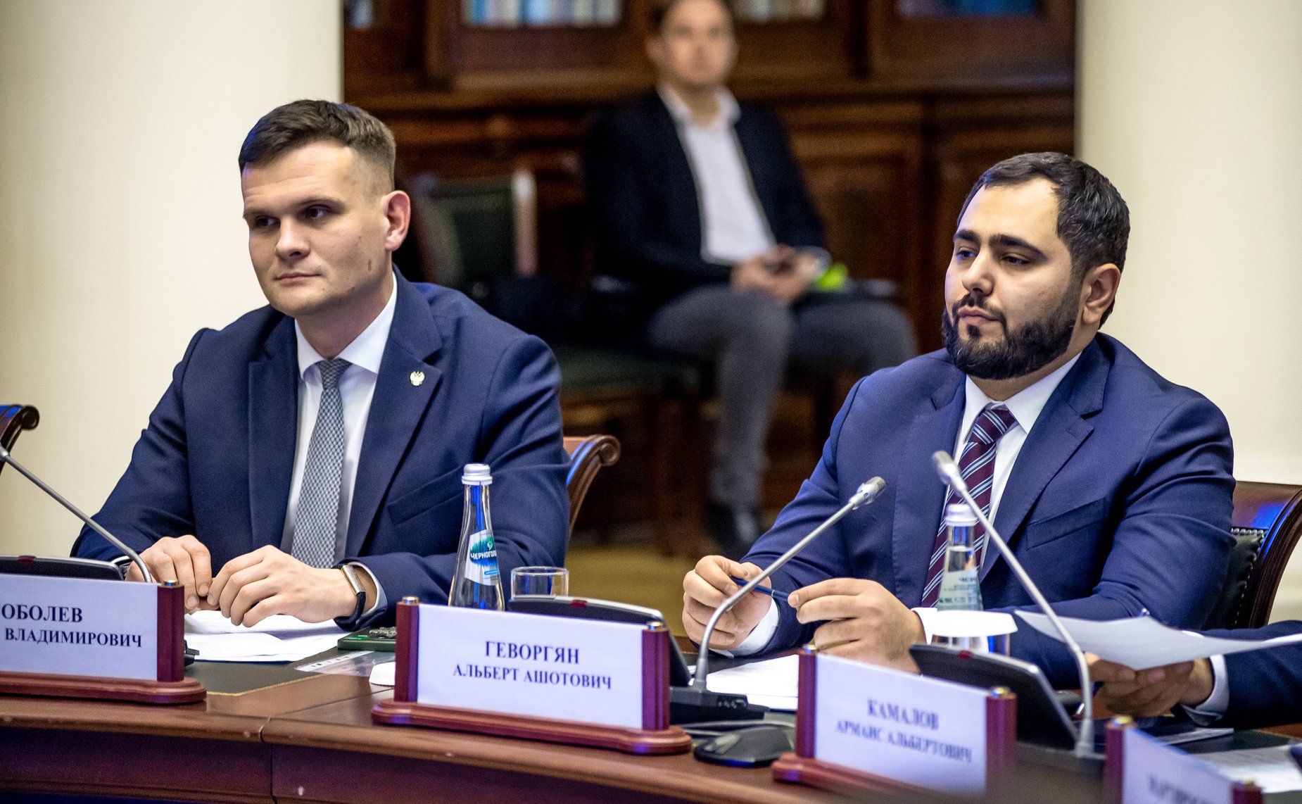 Заместитель Председателя Совета Федерации Юрий Воробьев и заместитель Председателя Национального Собрания Республики Армения Акоб Аршакян провели встречу в Санкт-Петербурге