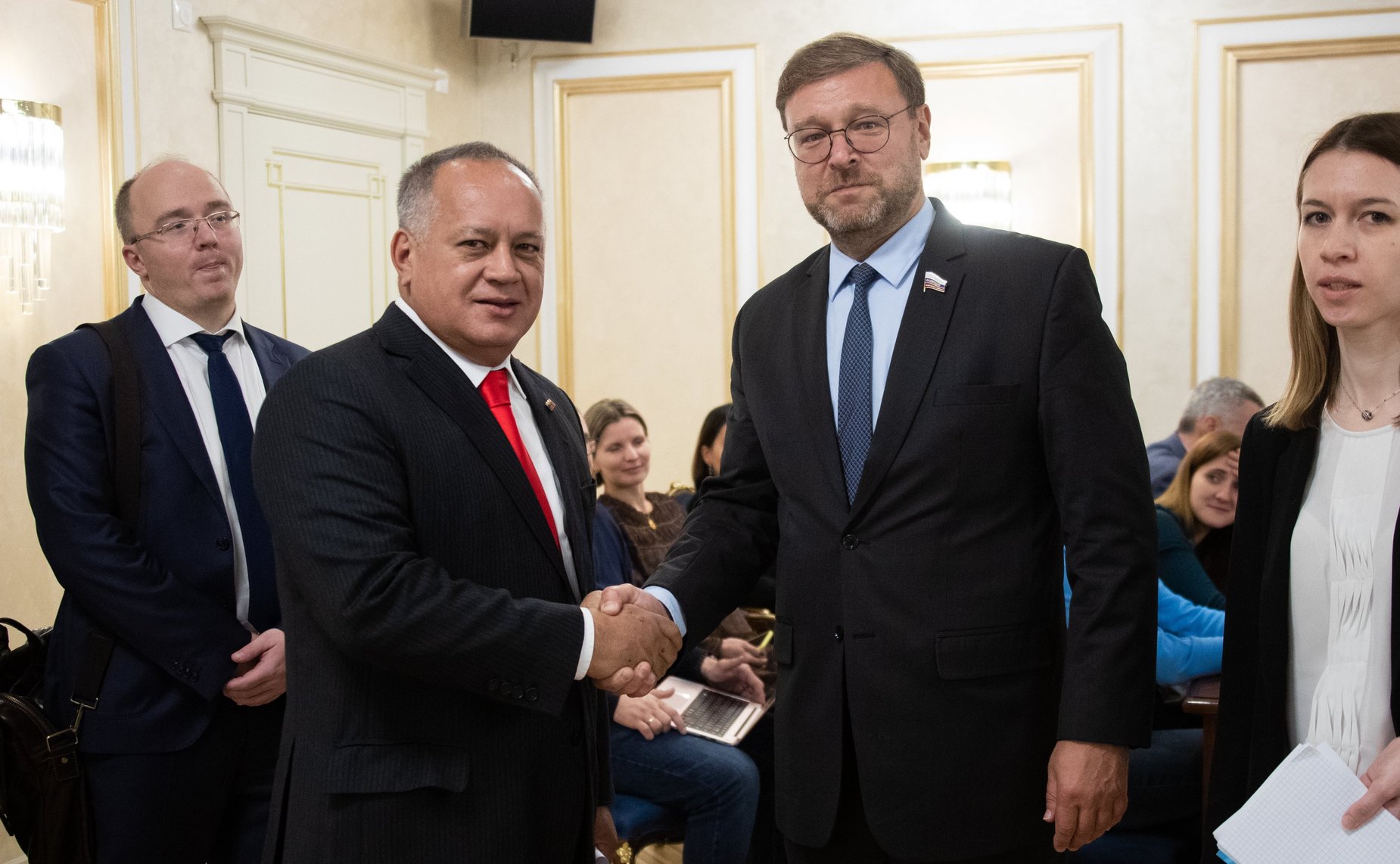 Встреча Константина Косачева с Председателем Национального учредительного собрания Боливарианской Республики Венесуэла Диосдадо Кабельо Рондоном