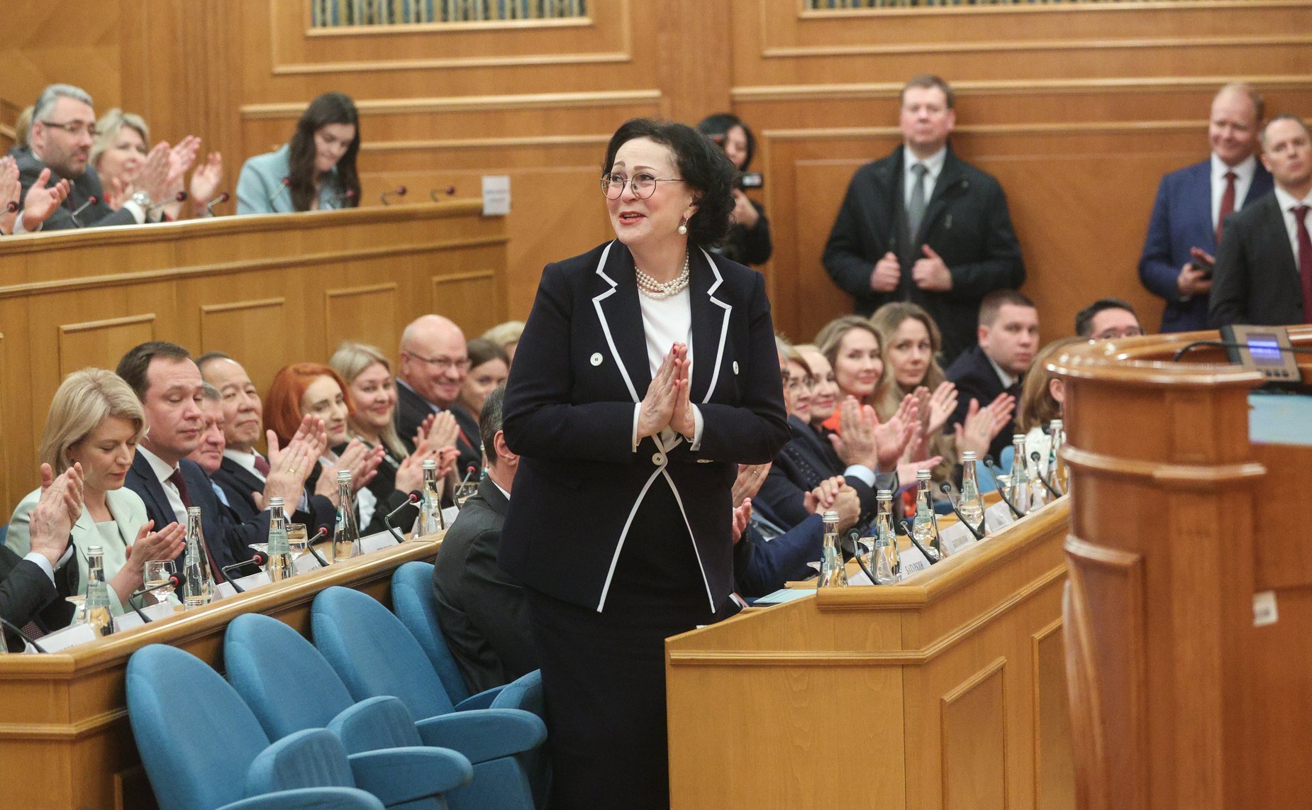 Председатель Совета Федерации Валентина Матвиенко выступила в Счетной палате (СП) РФ