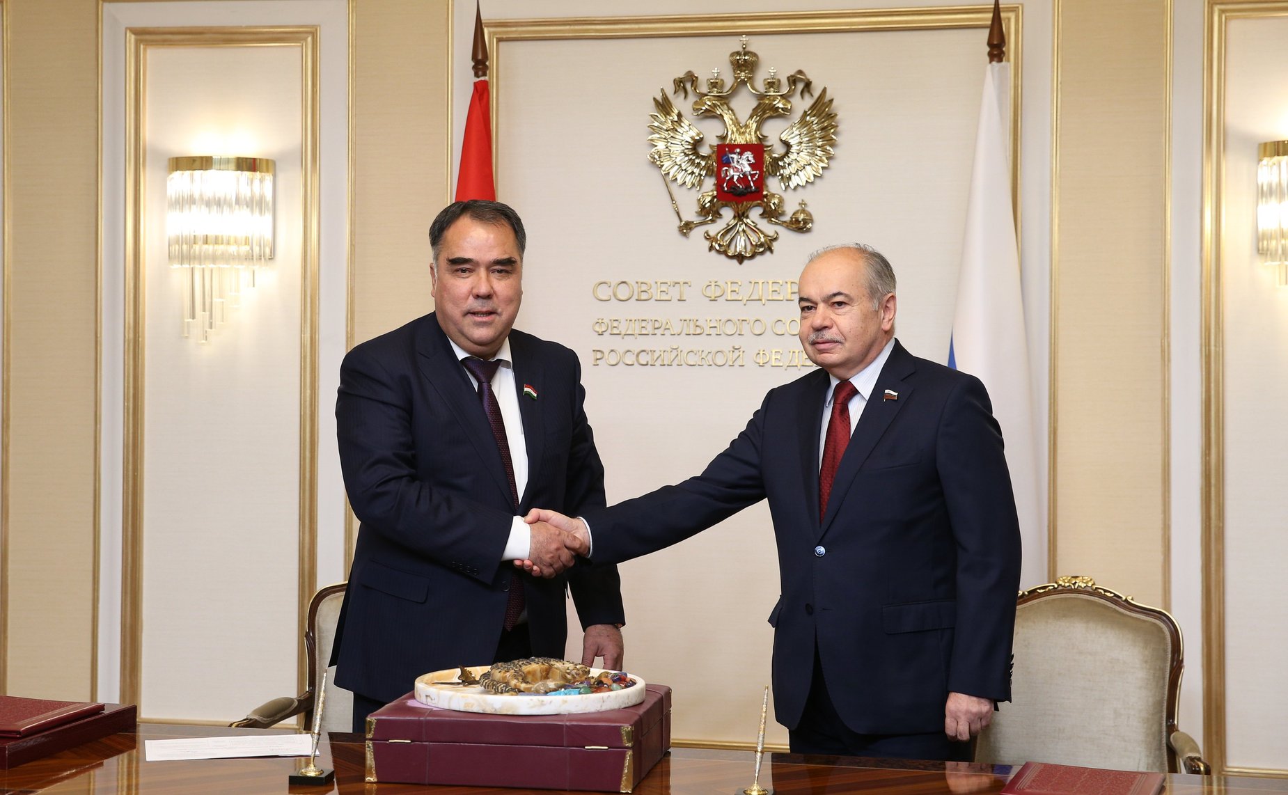 25 ноября 2020 года. Подписание плана сотрудничества между СФ и Маджлиси милли Маджлиси Оли Республики Таджикистан