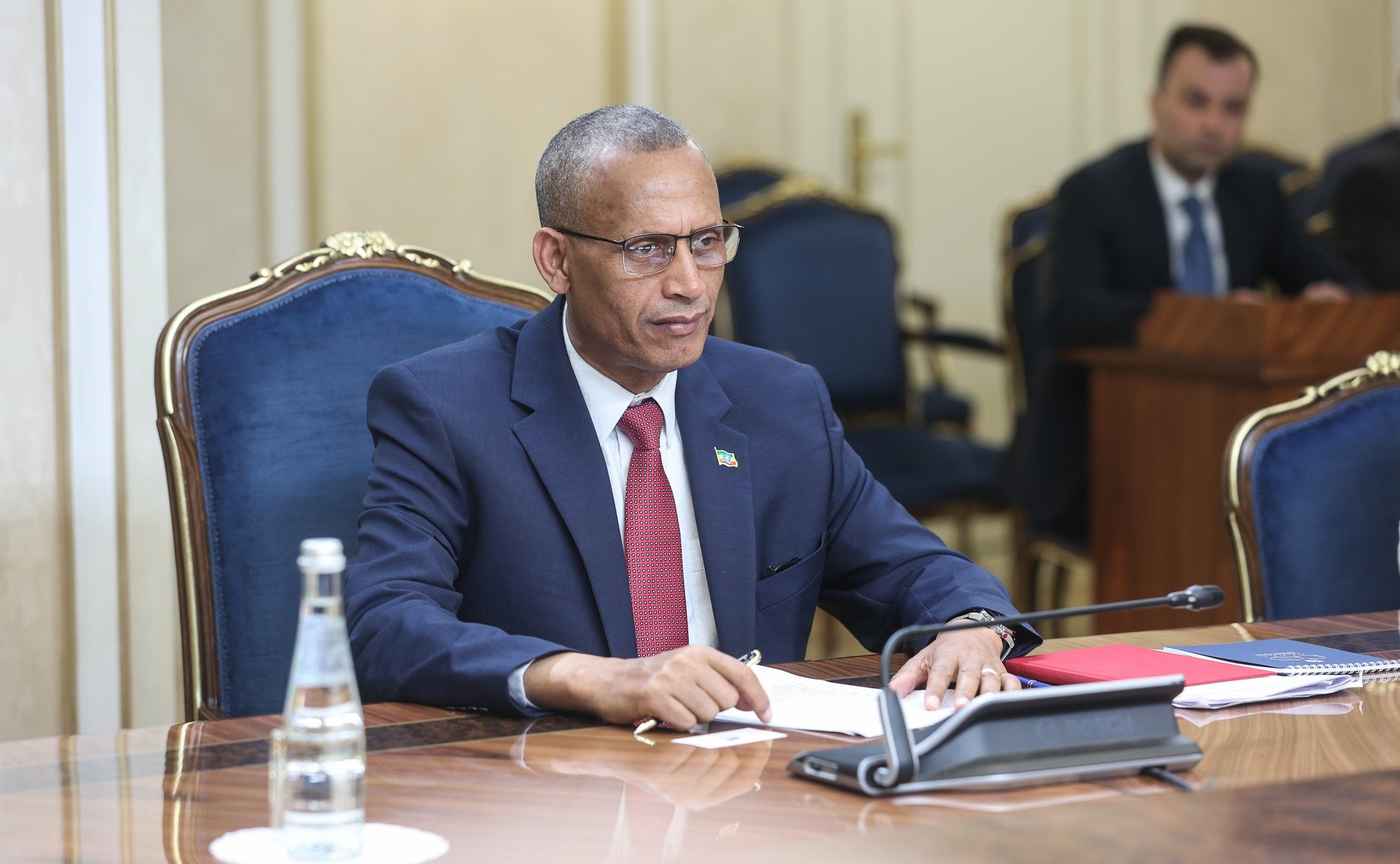 Валентина Матвиенко провела встречу с Председателем Совета Федерации Федеративной Демократической Республики Эфиопии Агеньеху Тешагером