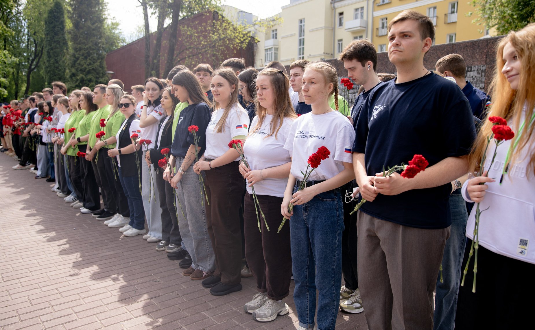 Митинг, возложение цветов в сквере Памяти Героев выставке «Возрождение Донбасса»