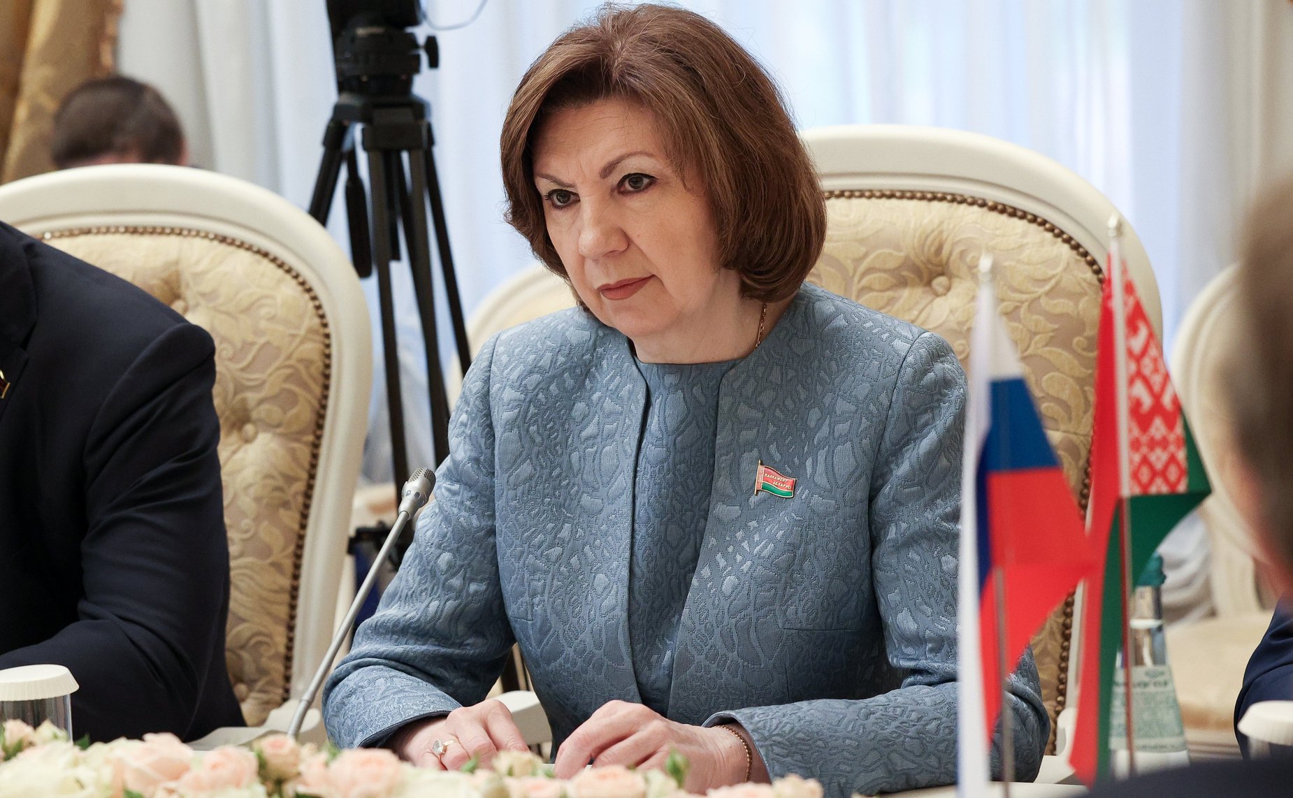 Валентина Матвиенко провела встречу с Председателем Совета Республики Национального собрания Республики Беларусь Натальей Кочановой