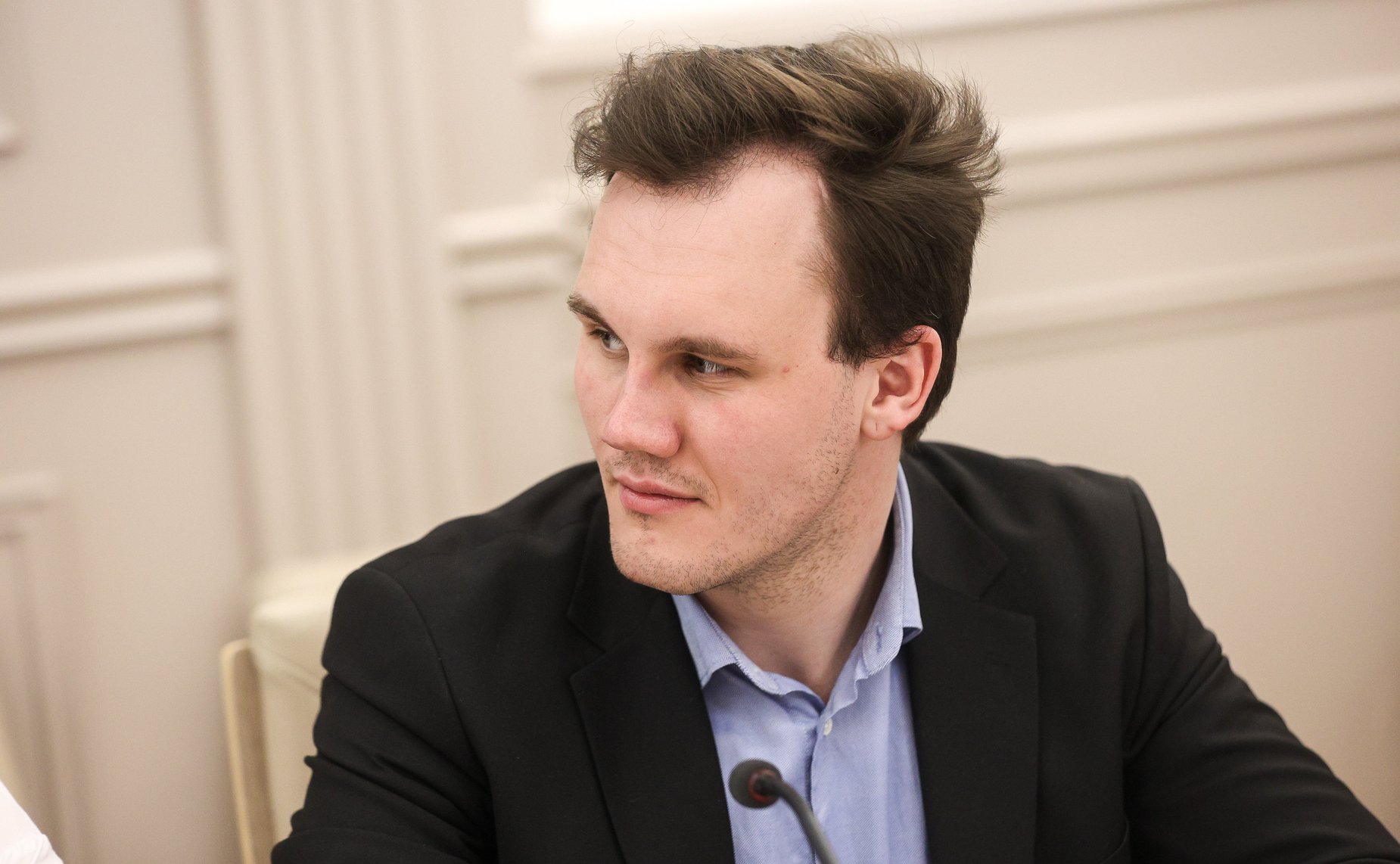 Встреча Александра Варфоломеева с членами молодежного парламента при Тульской областной Думе