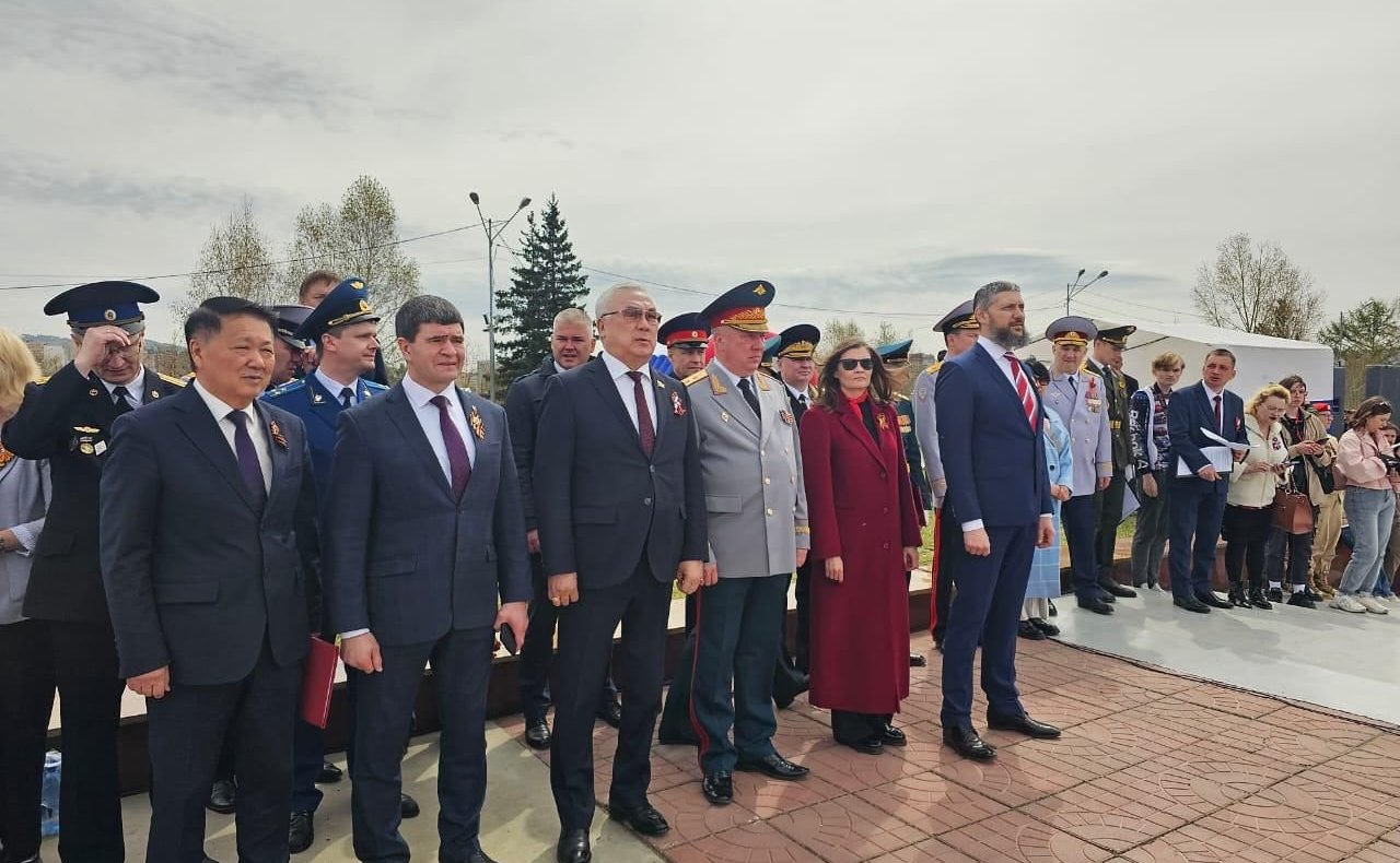 Баир Жамсуев в регионе принял участие в торжественных мероприятиях, посвященных 79-й годовщине Великой Победы