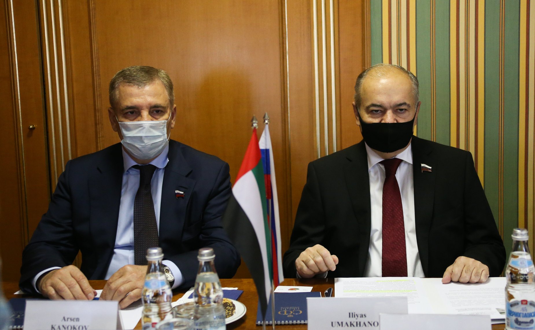 Встреча И. Умаханова с Чрезвычайным и Полномочным Послом Объединенных Арабских Эмиратов в РФ Мухаммедом Аль-Джабером