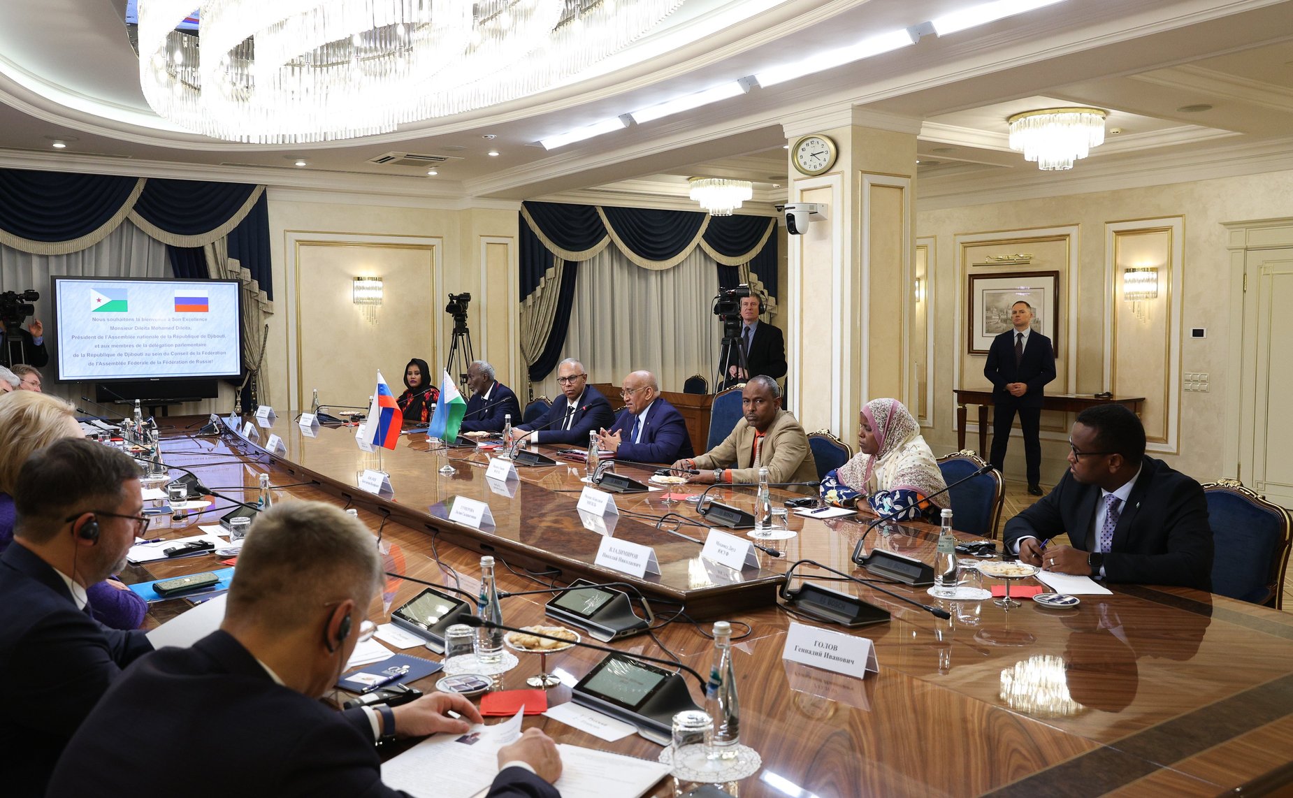 Встреча Председателя Совета Федерации Валентины Матвиенко с Председателем Национального собрания Республики Джибути Дилейтой Мохамедом Дилейтой