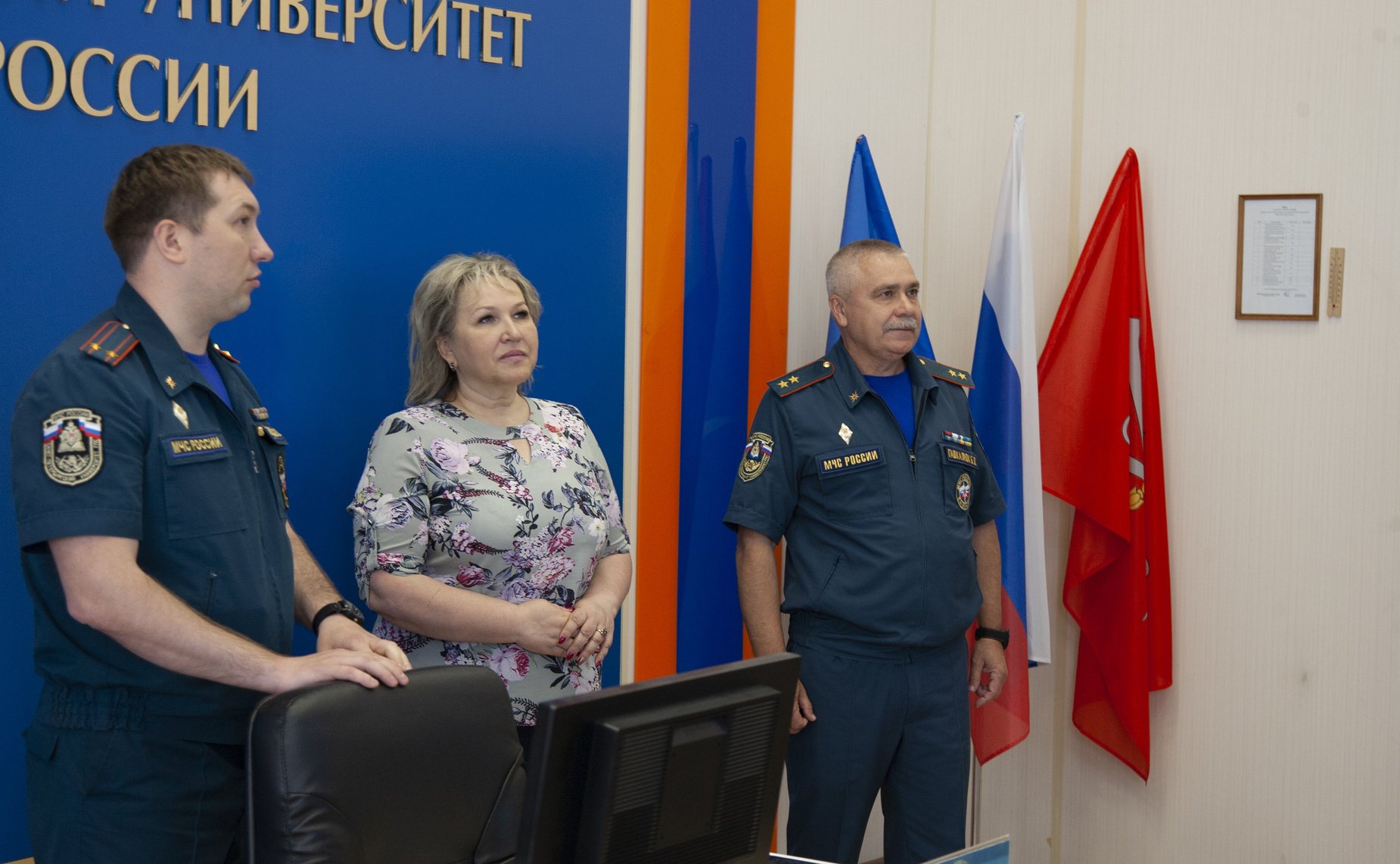 Елена Писарева встретилась с новгородскими курсантами в Санкт-Петербургском университете МЧС