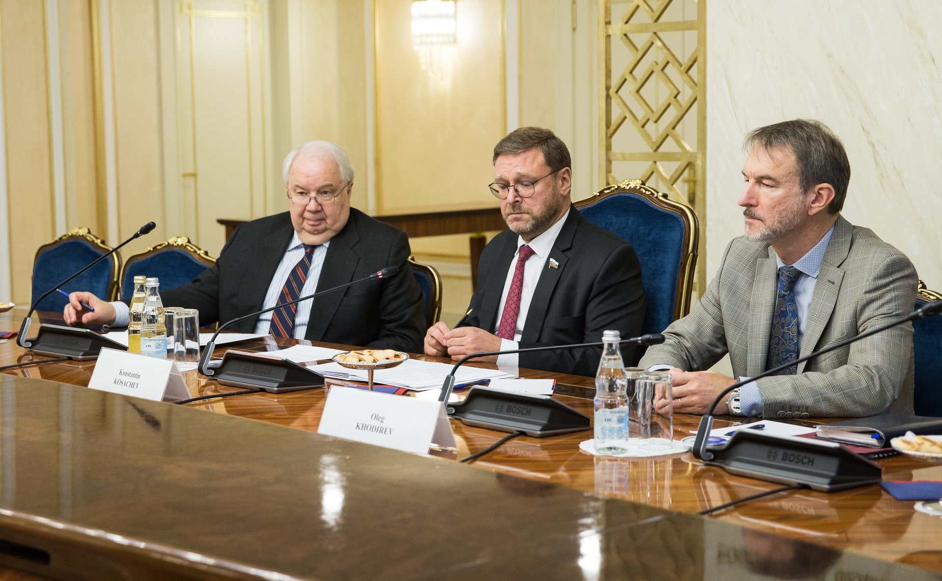 Встреча Константина Косачева с делегацией Сената Пакистана во главе с сенатором С.Ш. Фаразом