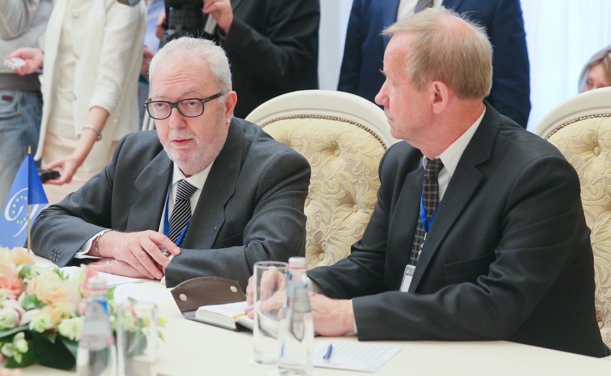 Встреча В. Матвиенко и С. Нарышкина с Председателем Парламентской Ассамблеи Совета Европы (ПАСЕ) Педро Аграмунтом