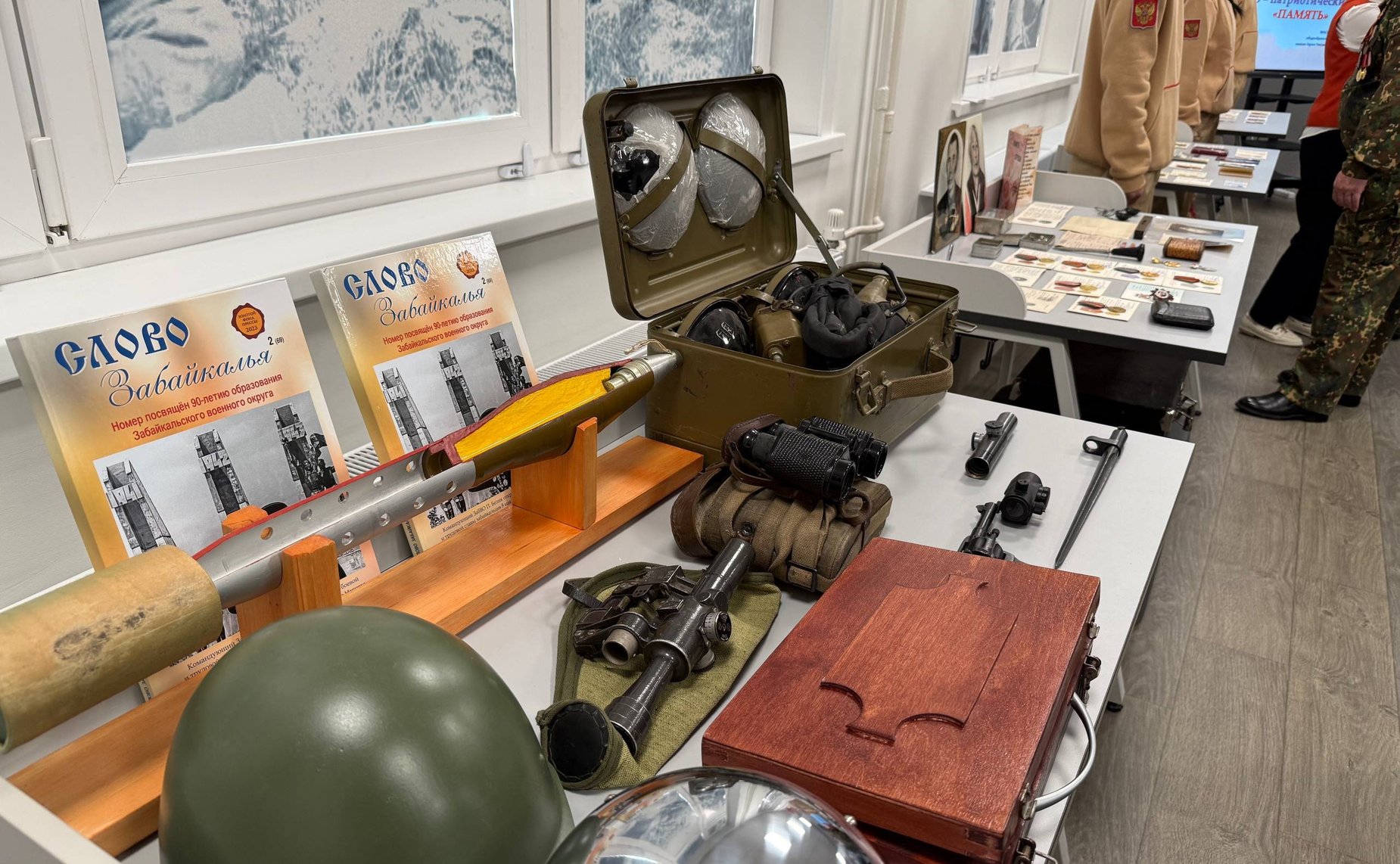 Баир Жамсуев принял участие в открытии школьного военно-патриотического музея