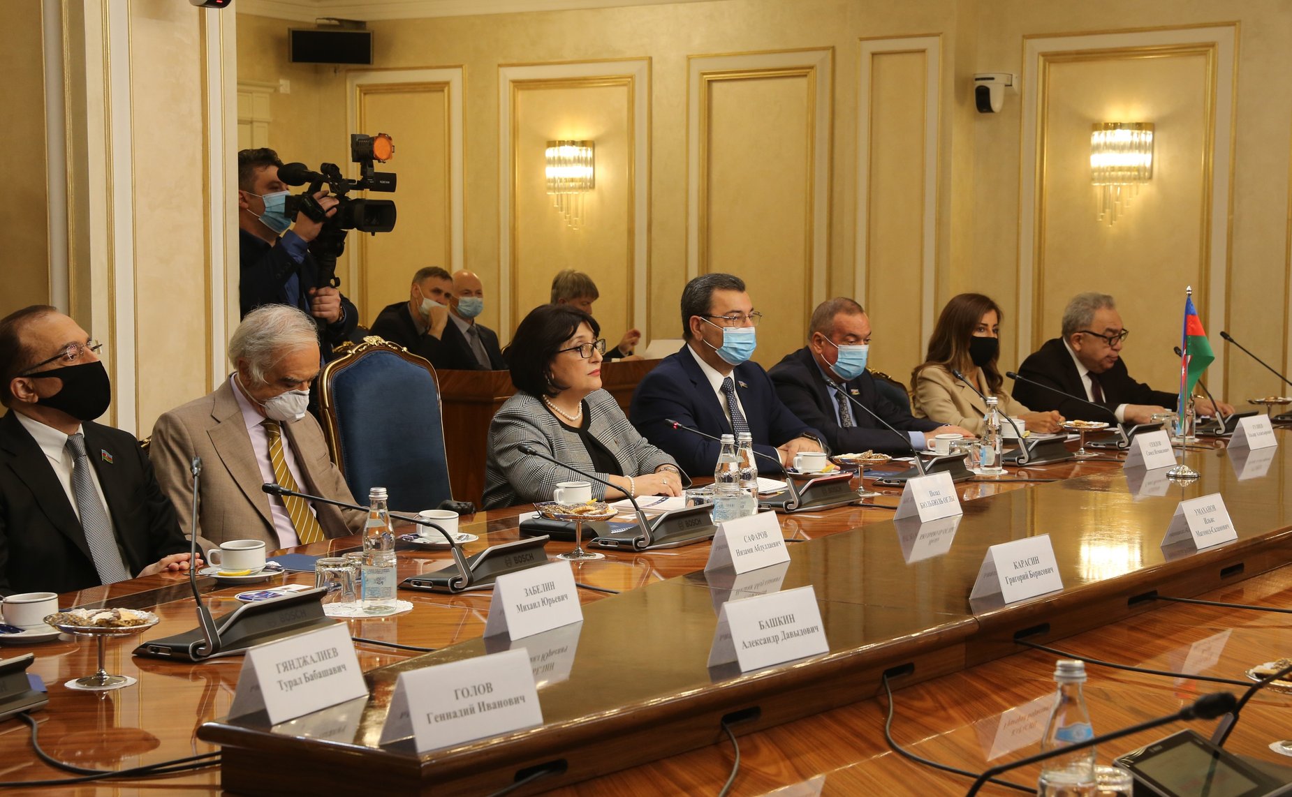 Встреча Валентины Матвиенко с Председателем Милли Меджлиса Азербайджанской Республики Сахибой Гафаровой