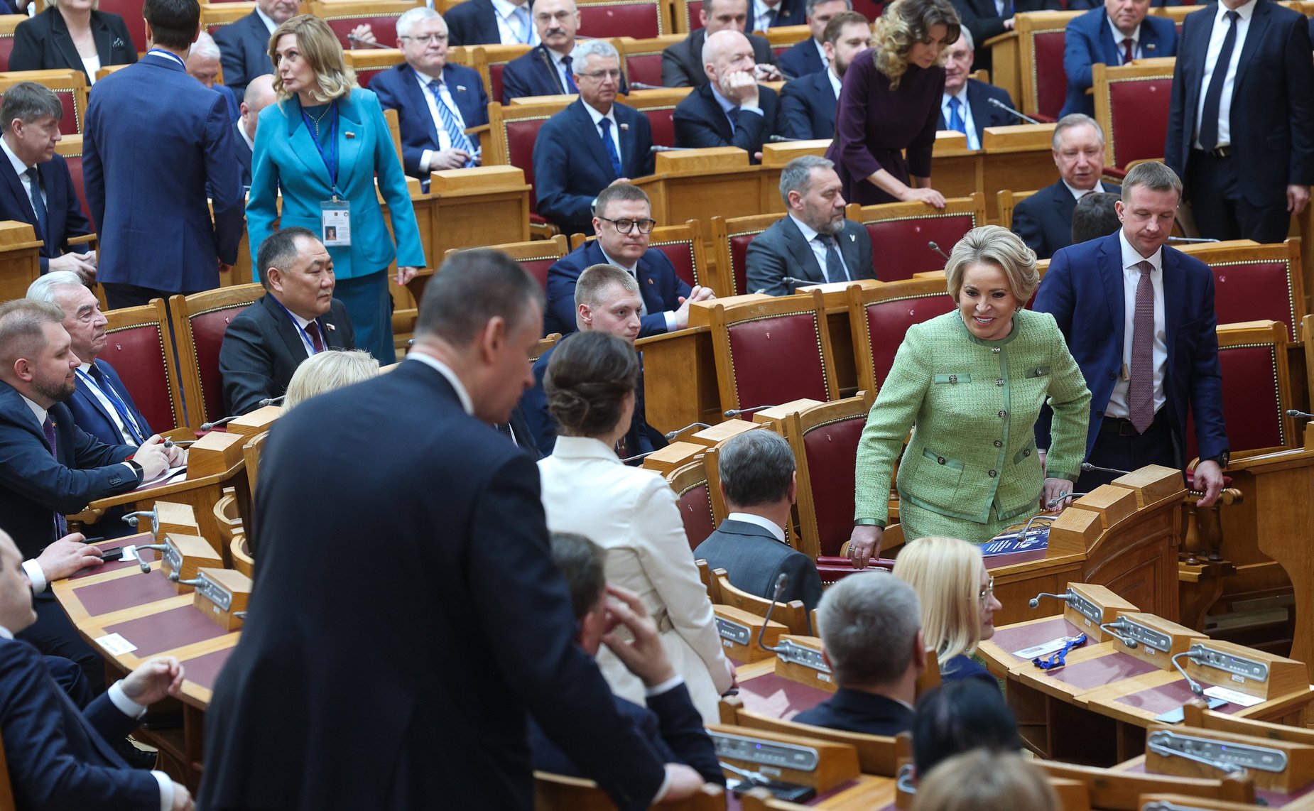 Президент Российской Федерации Владимир Путин встретился с членами Совета законодателей РФ при Федеральном Собрании